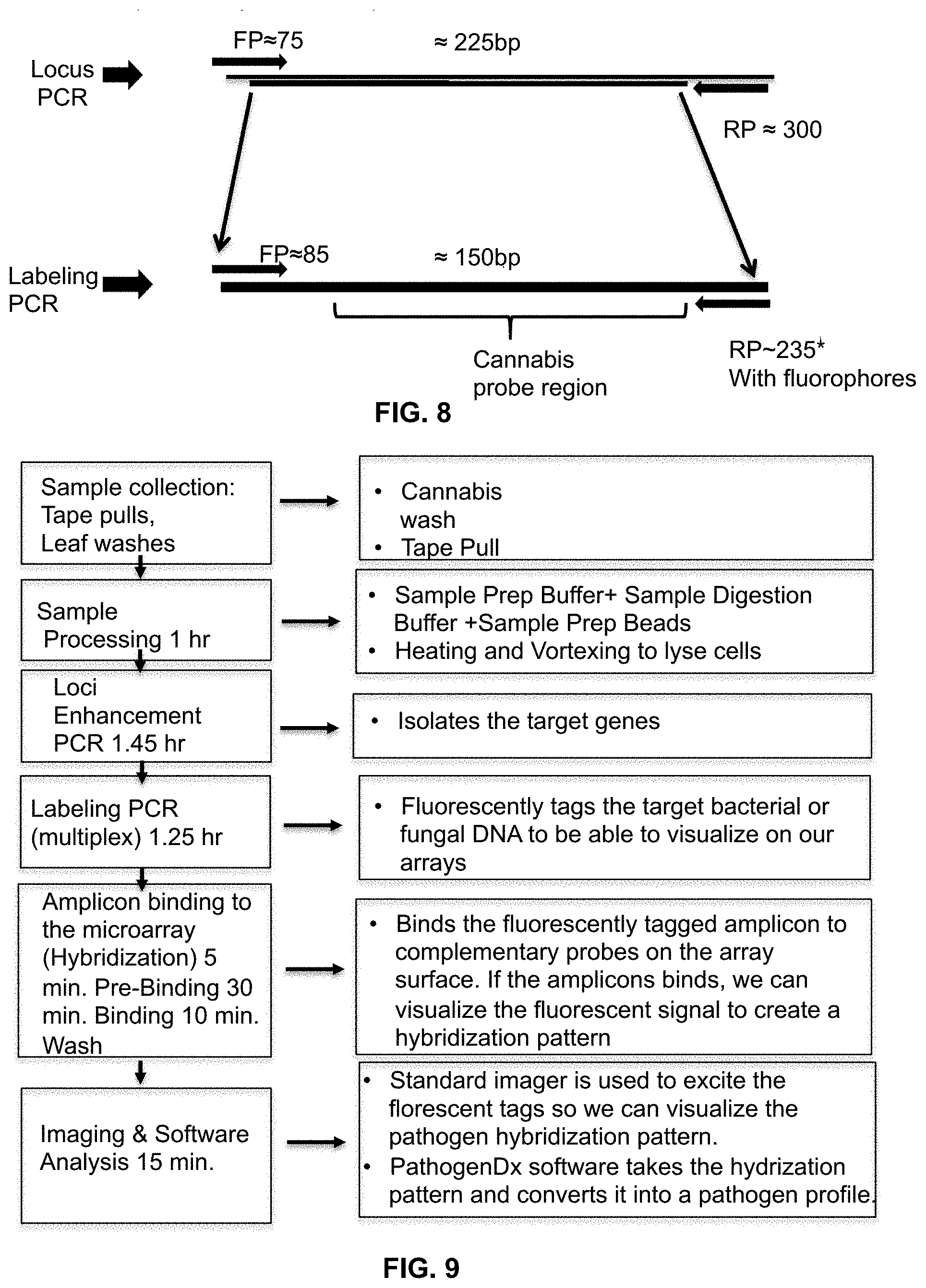 Patent US11781133 Figure 7 – Microarray based multiplex pathogen analysis and uses thereof