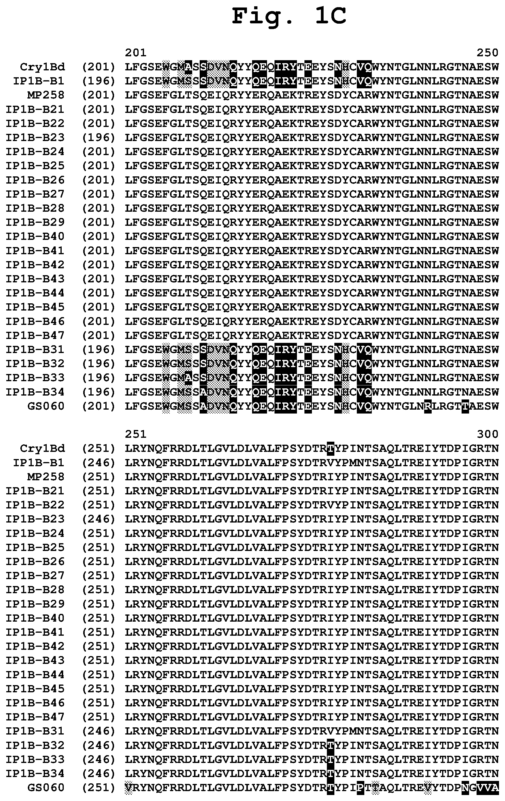 Patent US11781151 Figure 3 – Insecticidal CRY1B variants having improved activity spectrum and uses thereof