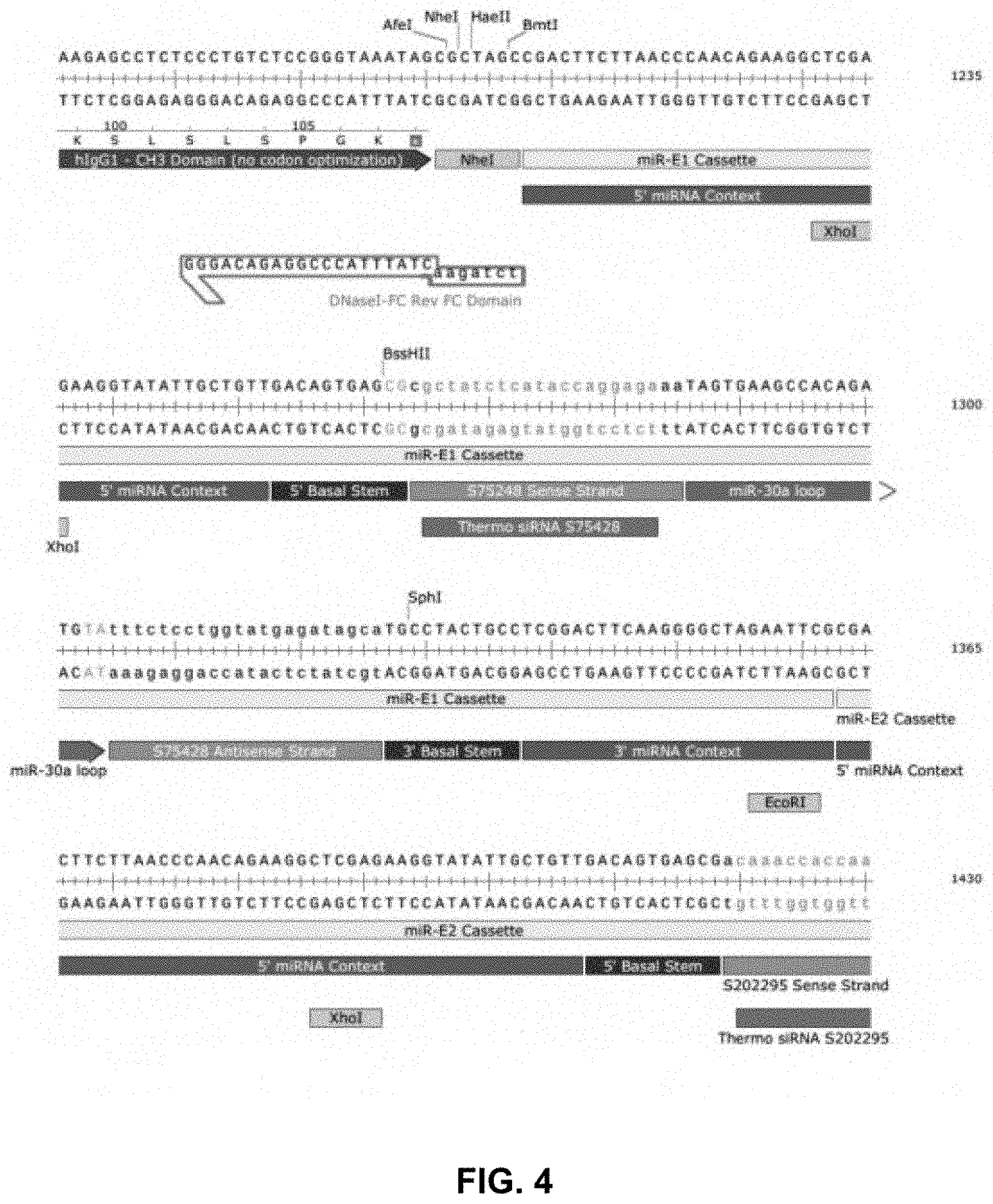 Patent US11781154 Figure 4 – Compositions and methods for regulating production of a fusion protein and ribonucleic acid