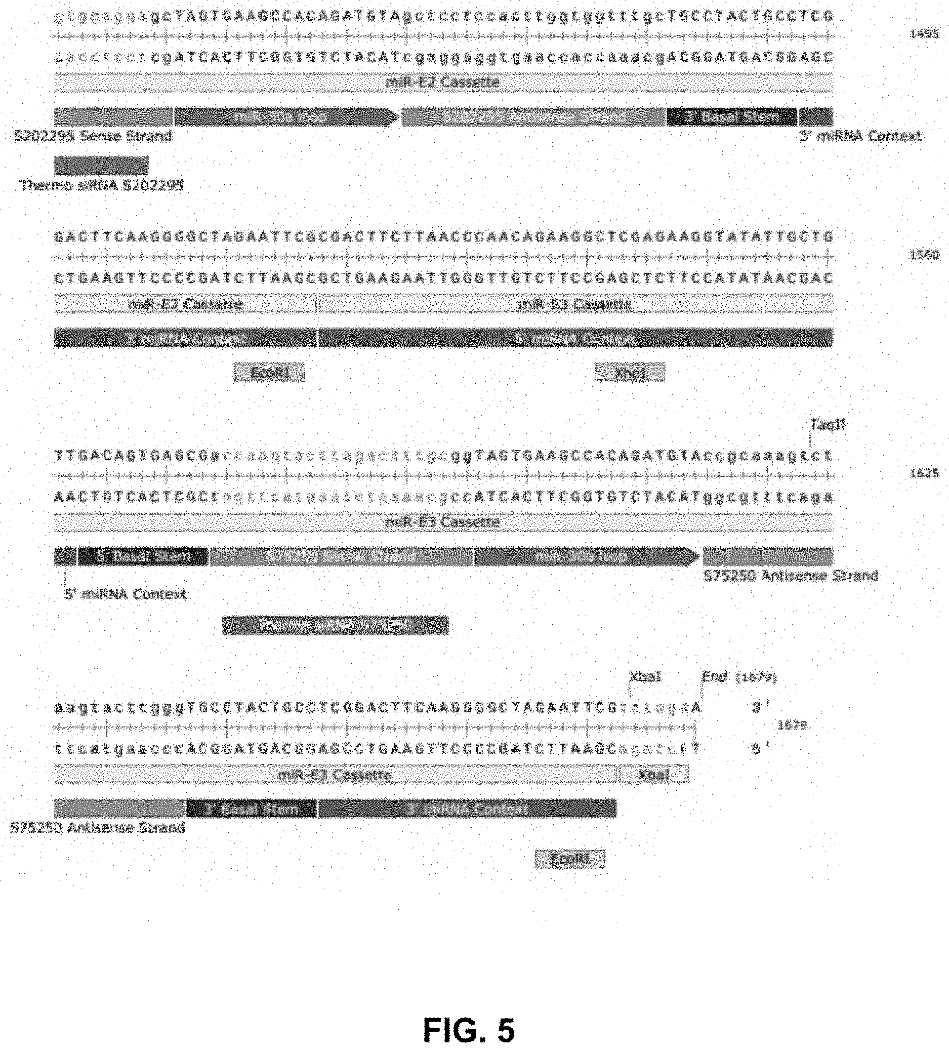 Patent US11781154 Figure 5 – Compositions and methods for regulating production of a fusion protein and ribonucleic acid