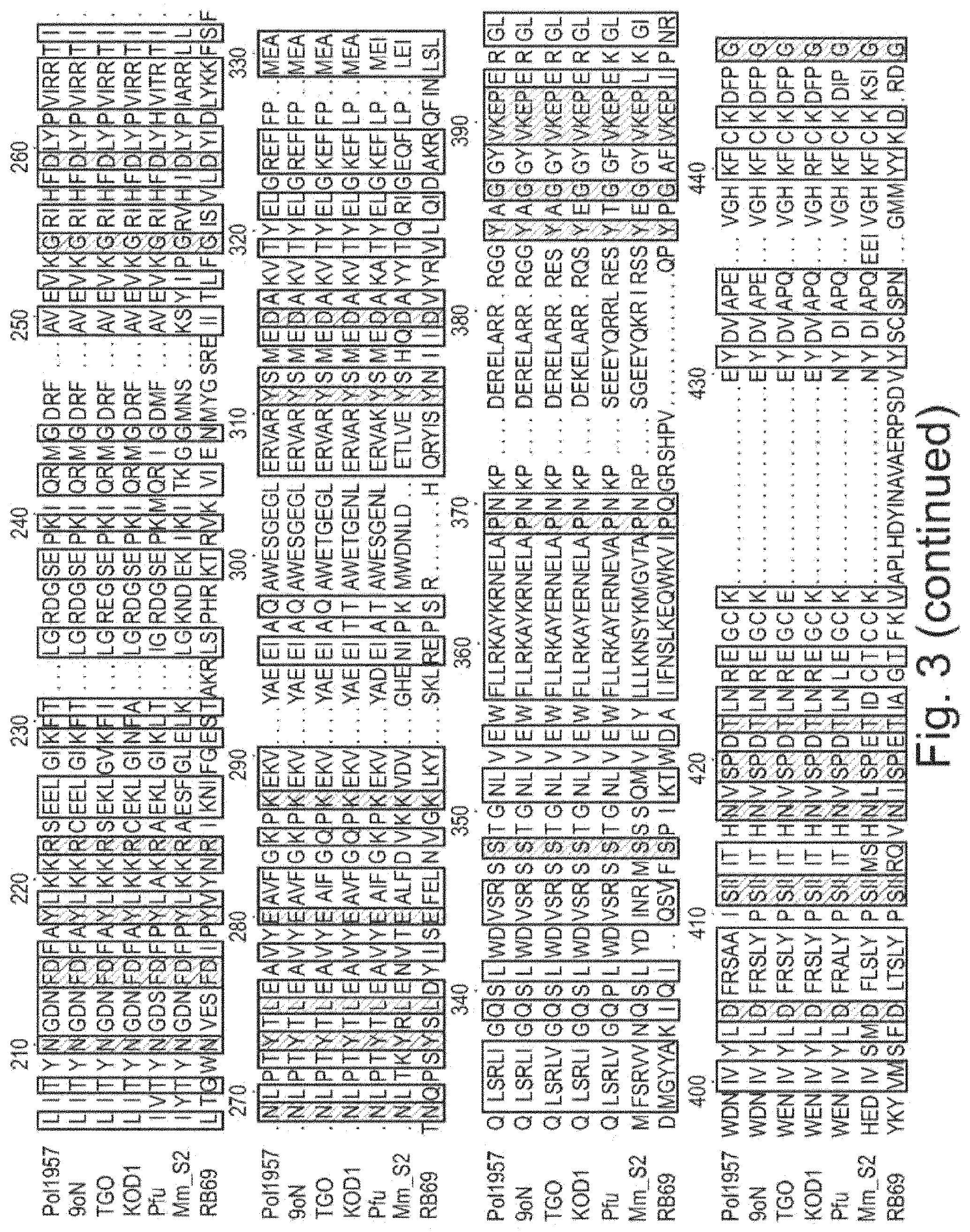 Patent US11781182 Figure 4 – Modified polymerases for improved incorporation of nucleotide analogues