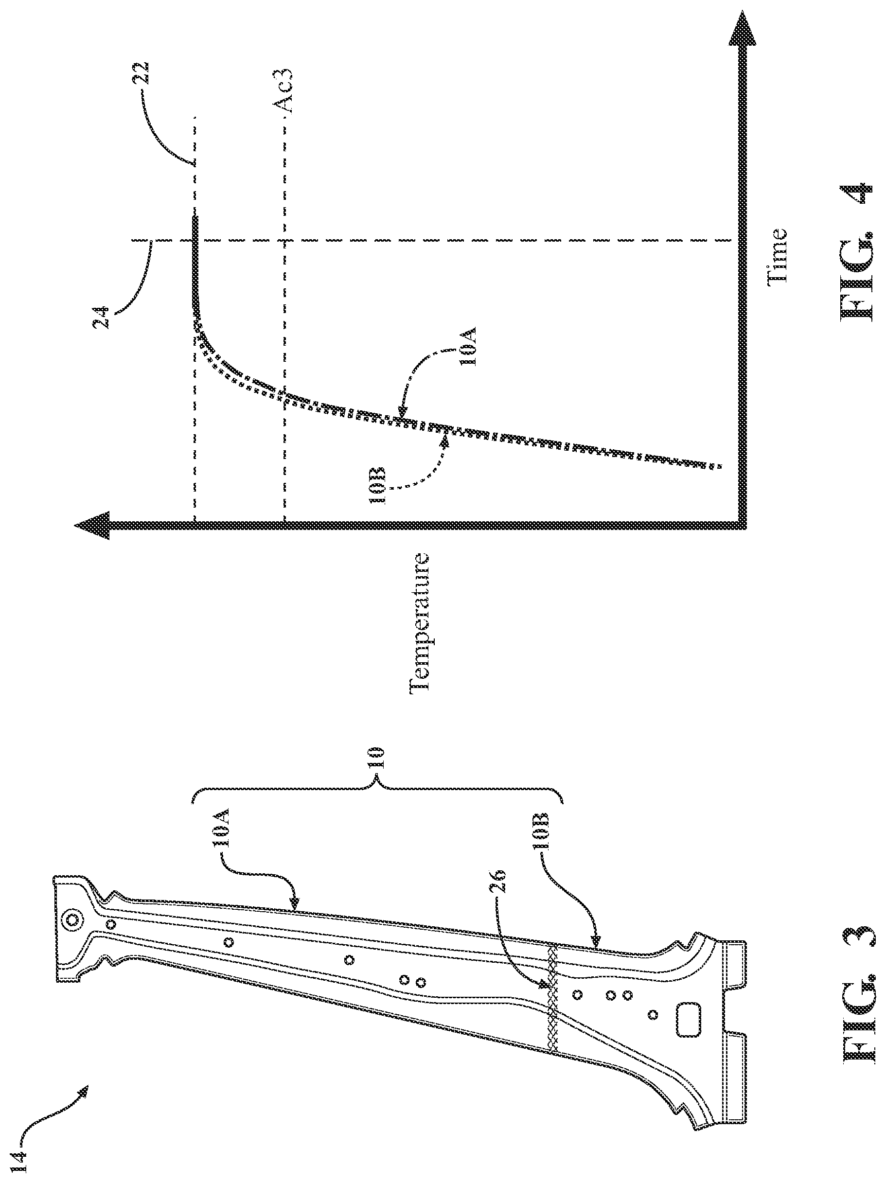 Patent US11781197 Figure 3 – Stamped components with reduced hot-forming cycle time