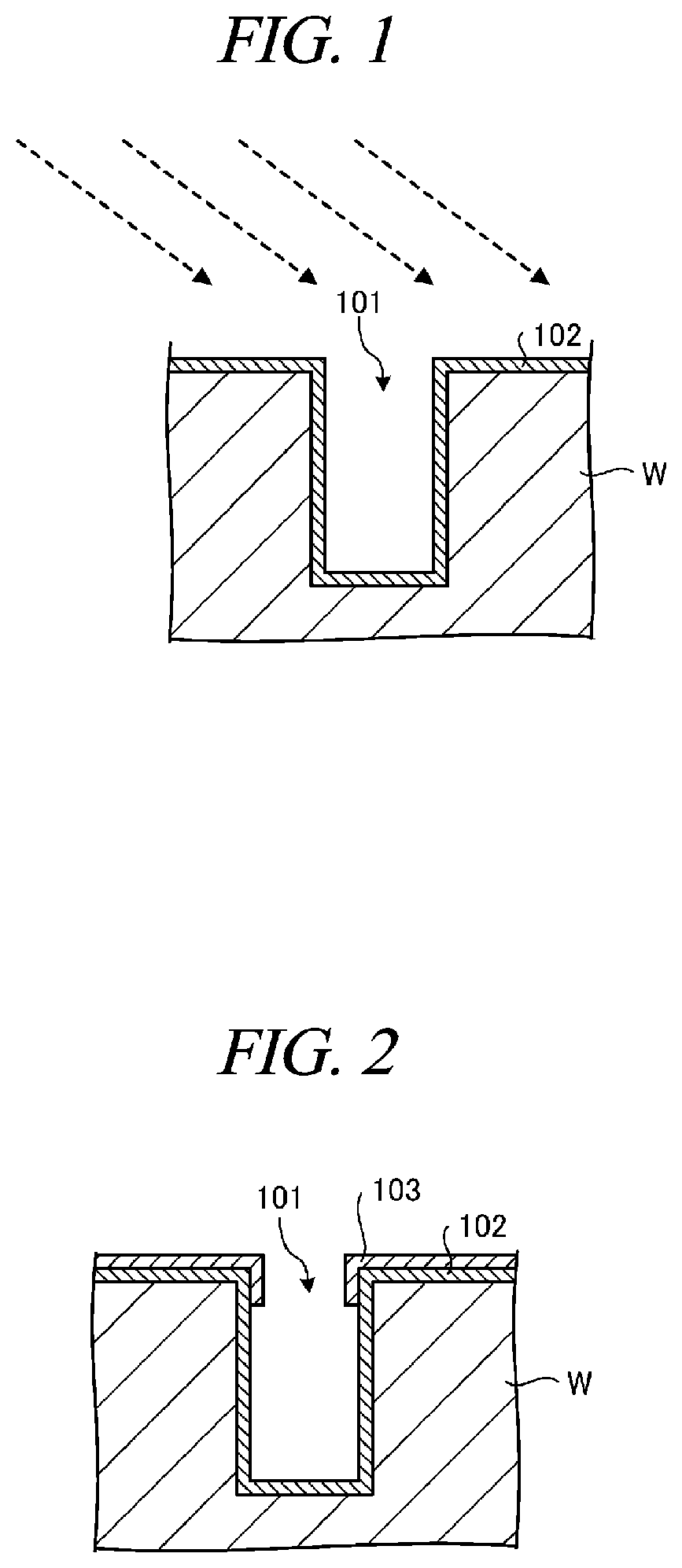 Patent US11781215 Figure 1 – Substrate processing method of forming a plating film in a recess