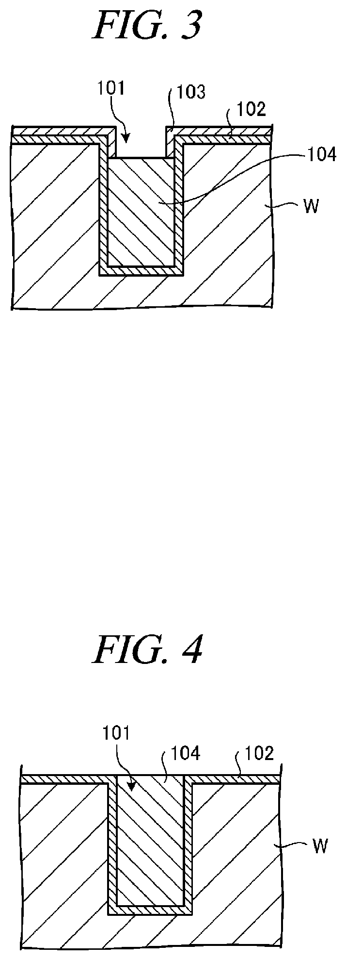 Patent US11781215 Figure 2 – Substrate processing method of forming a plating film in a recess