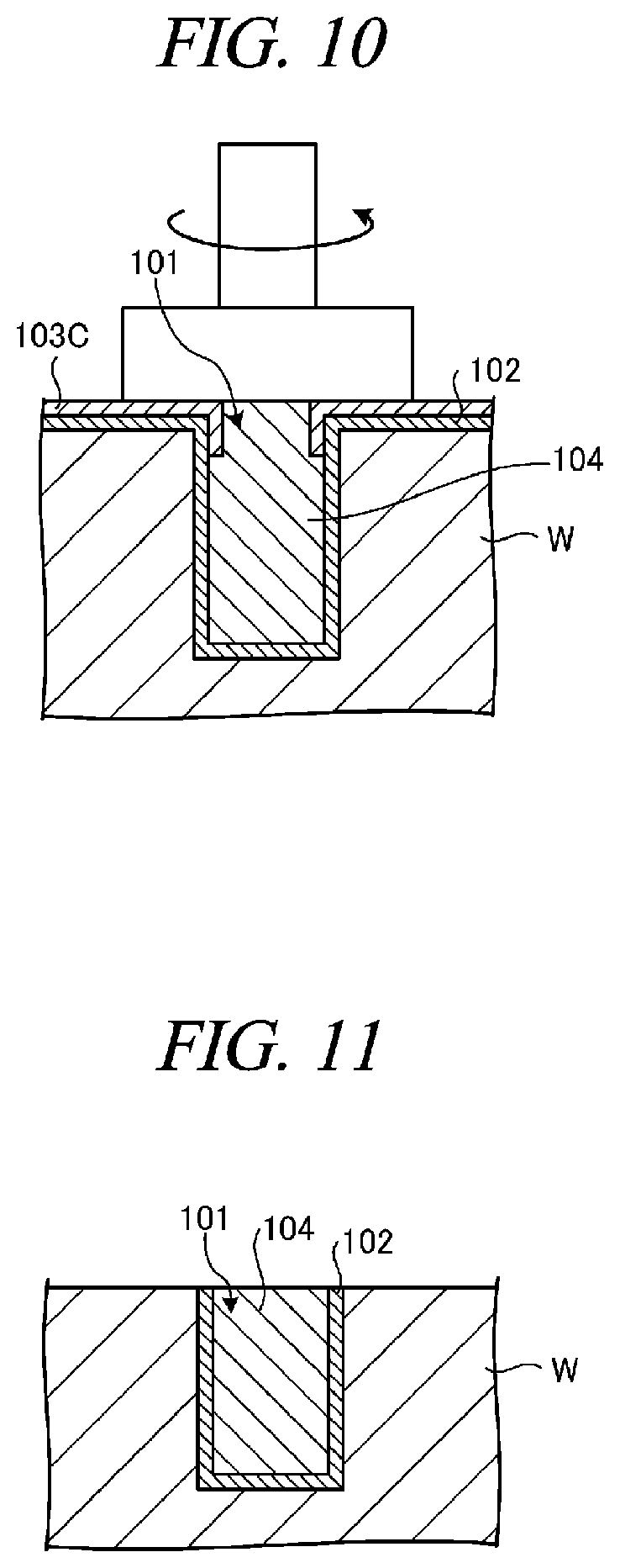 Patent US11781215 Figure 6 – Substrate processing method of forming a plating film in a recess