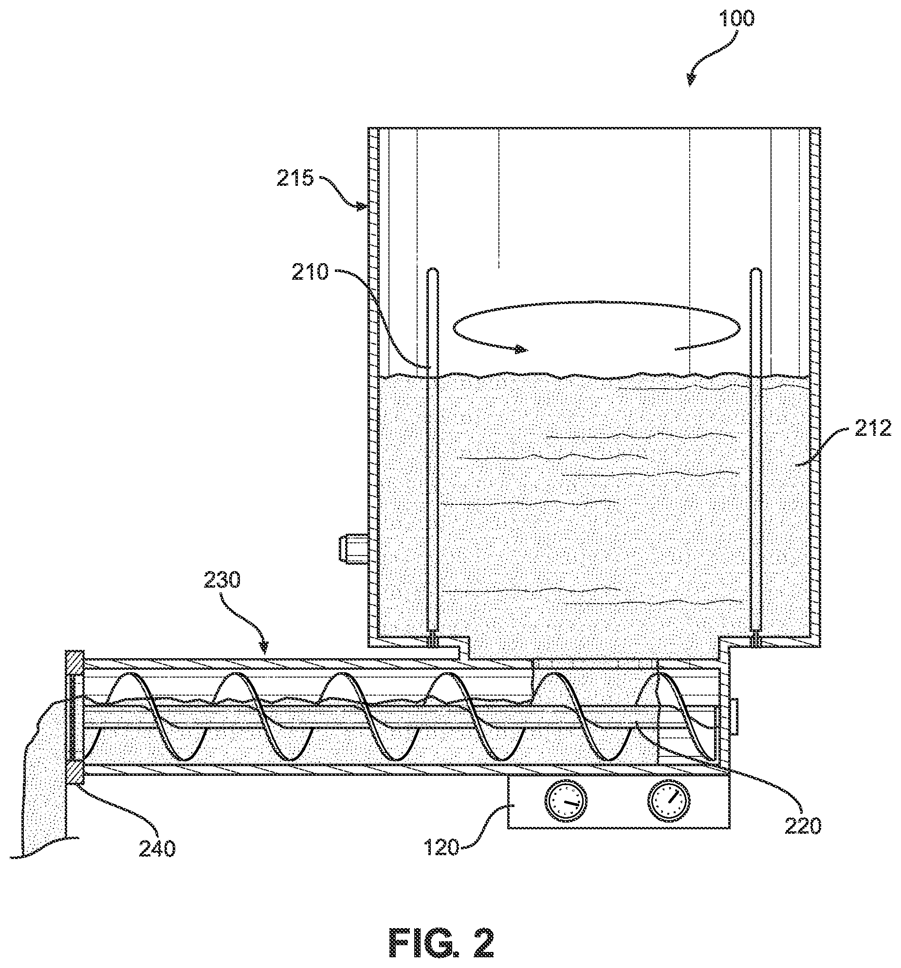 Patent US11781216 Figure 2 – Solid precursor feed system for thin film depositions