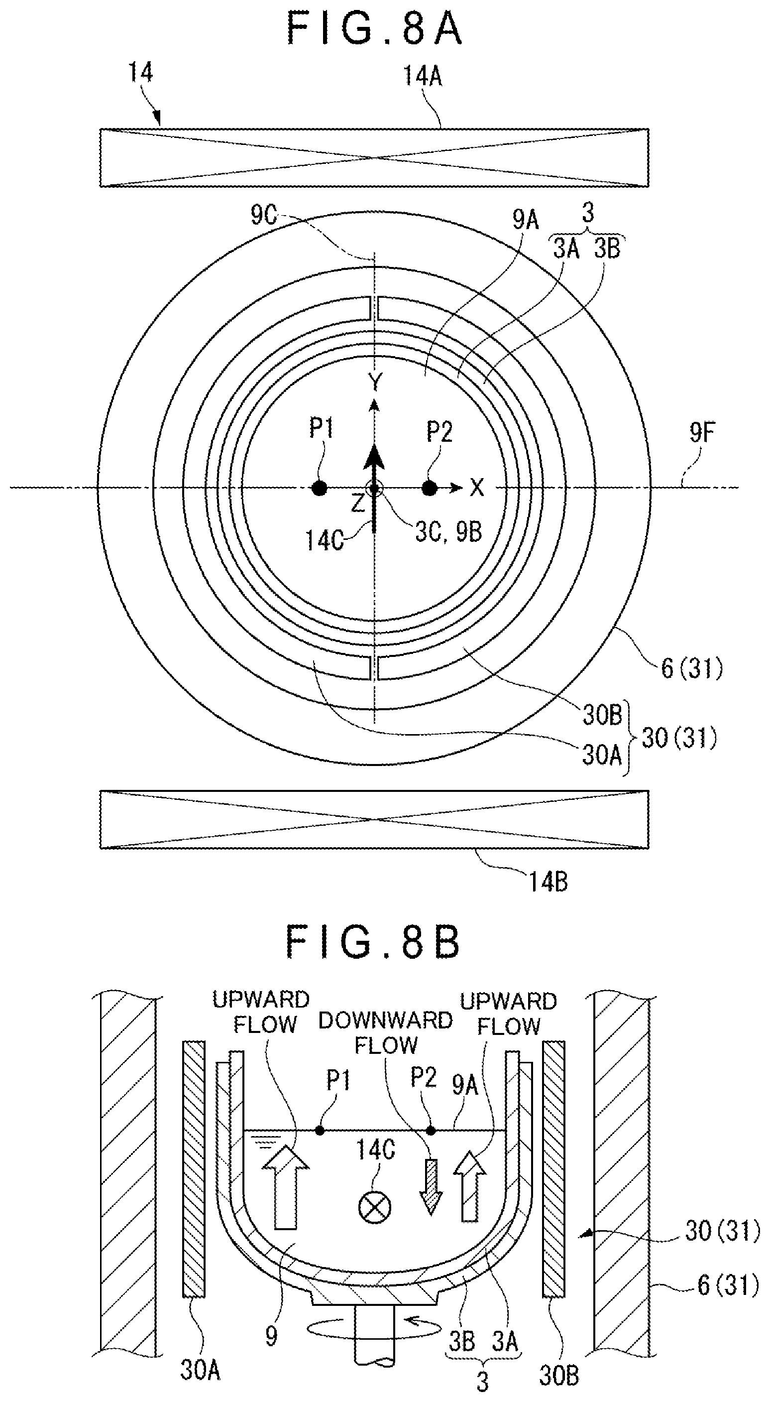Patent US11781242 Figure 8 – Method for controlling convection pattern of silicon melt, method for producing silicon single crystals, and device for pulling silicon single crystals