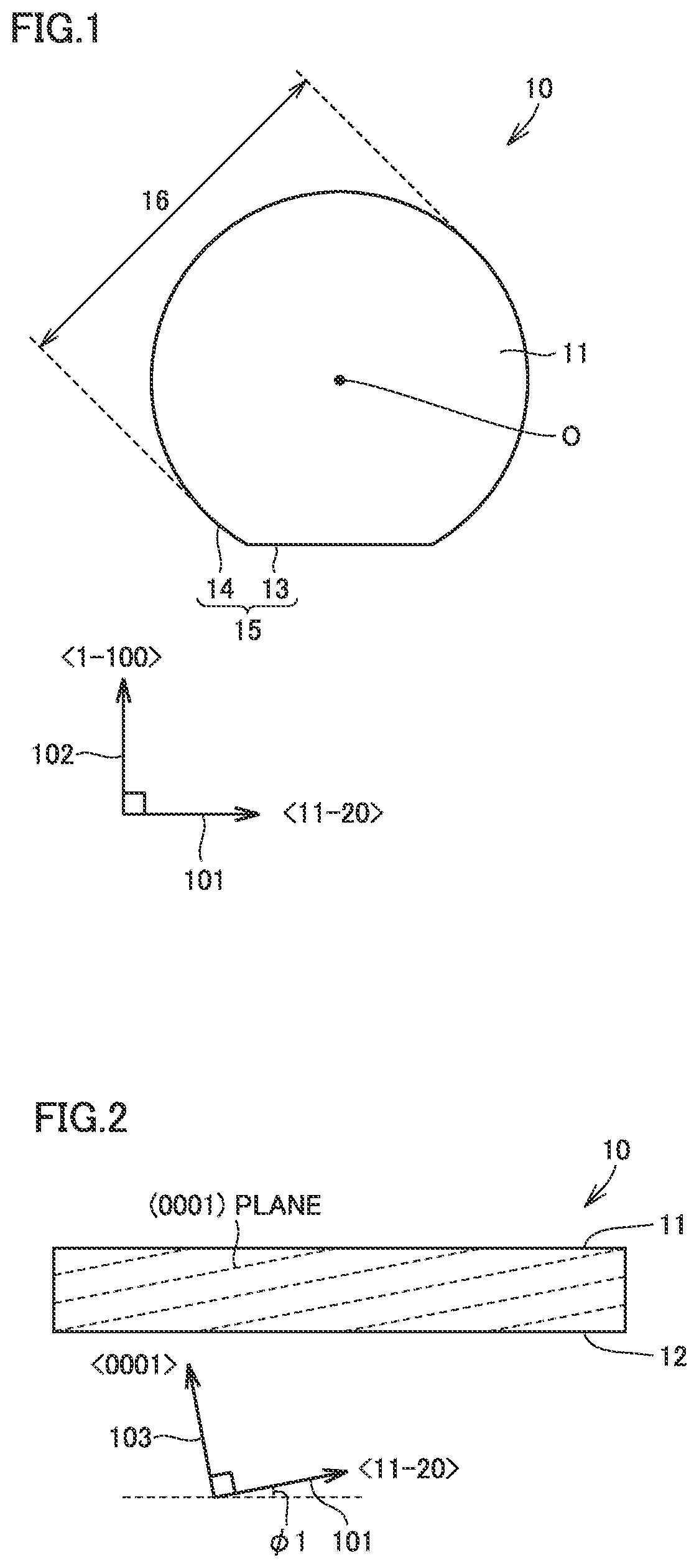 Patent US11781246 Figure 1 – Silicon carbide single crystal substrate
