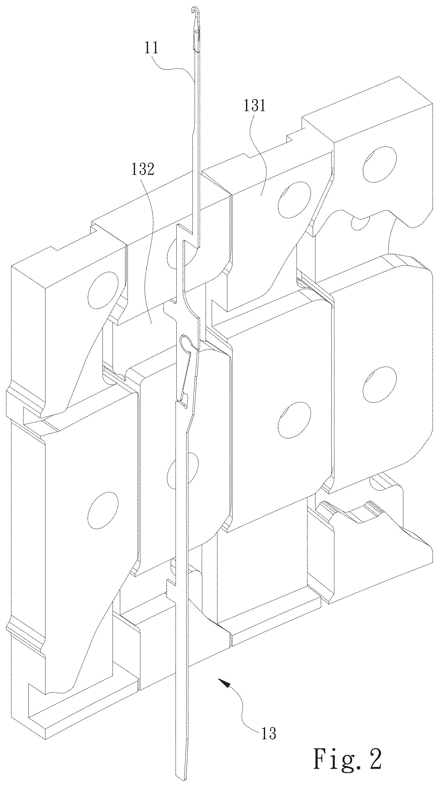 Patent US11781253 Figure 2 – Circular knitting machine structure
