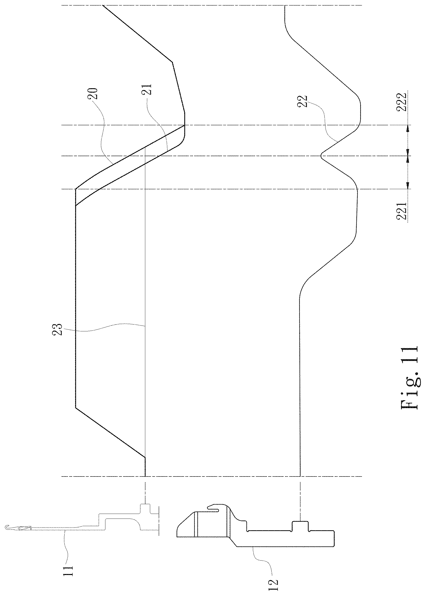 Patent US11781253 Figure 9 – Circular knitting machine structure