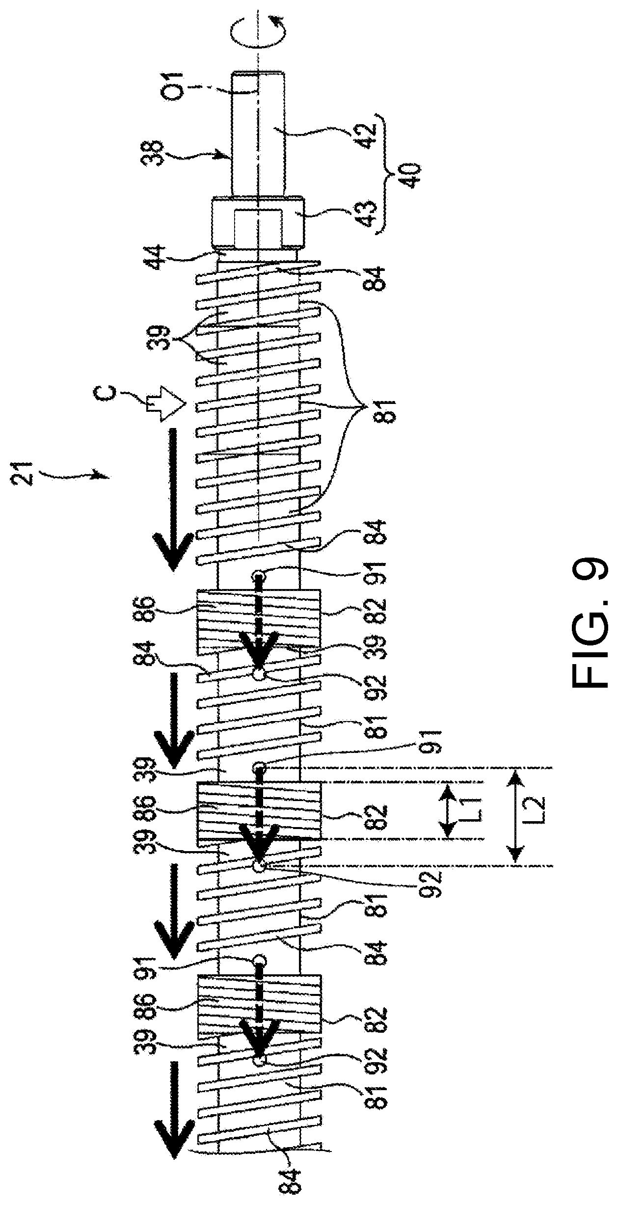 Patent US11781254 Figure 8 – Production method for low molecular weight polymer, and production device and production method for melt-blown non-woven fabric