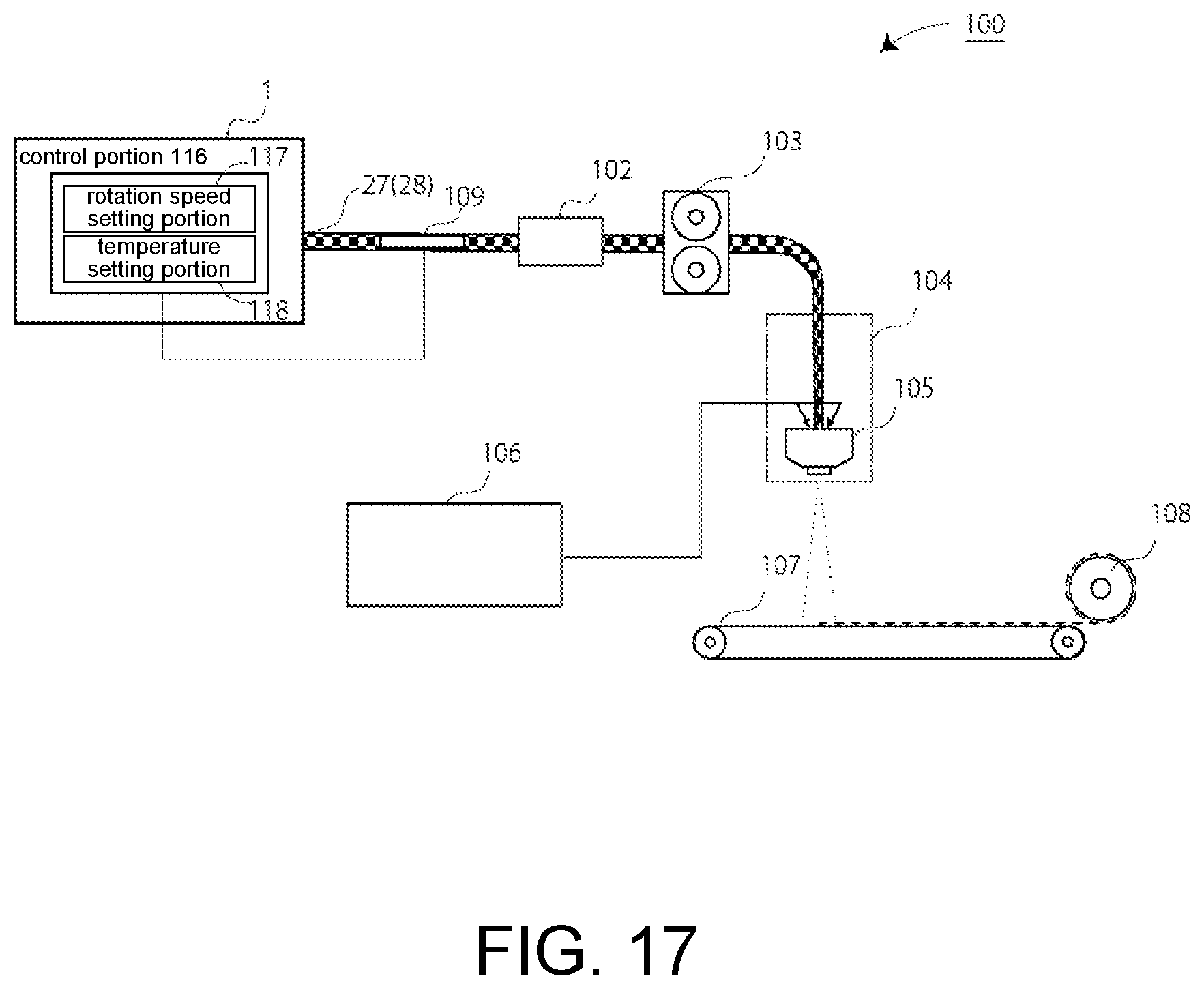 Patent US11781254 Figure 16 – Production method for low molecular weight polymer, and production device and production method for melt-blown non-woven fabric