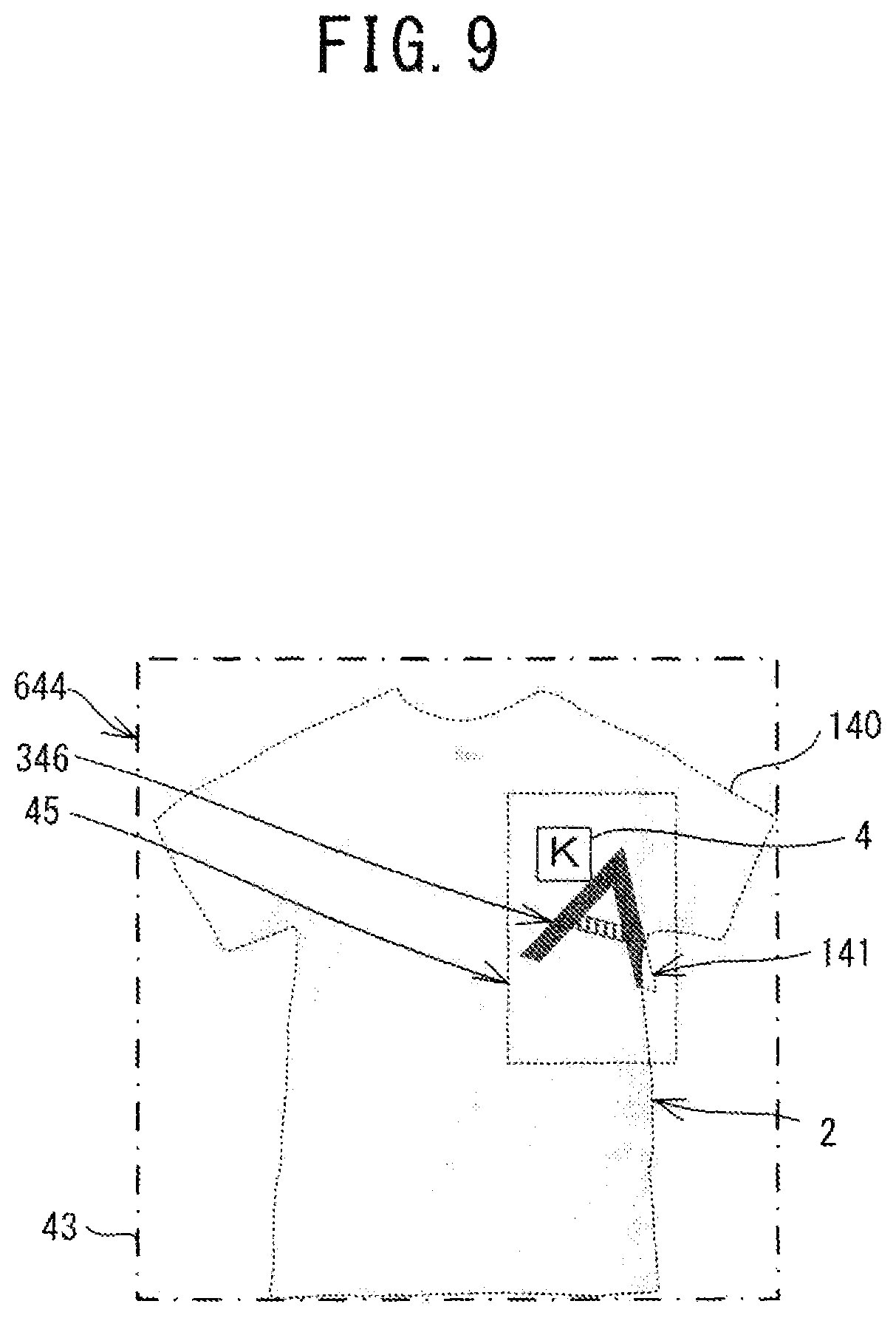 Patent US11781255 Figure 9 – Non-transitory computer-readable storage medium, embroidery pattern displaying device, and method