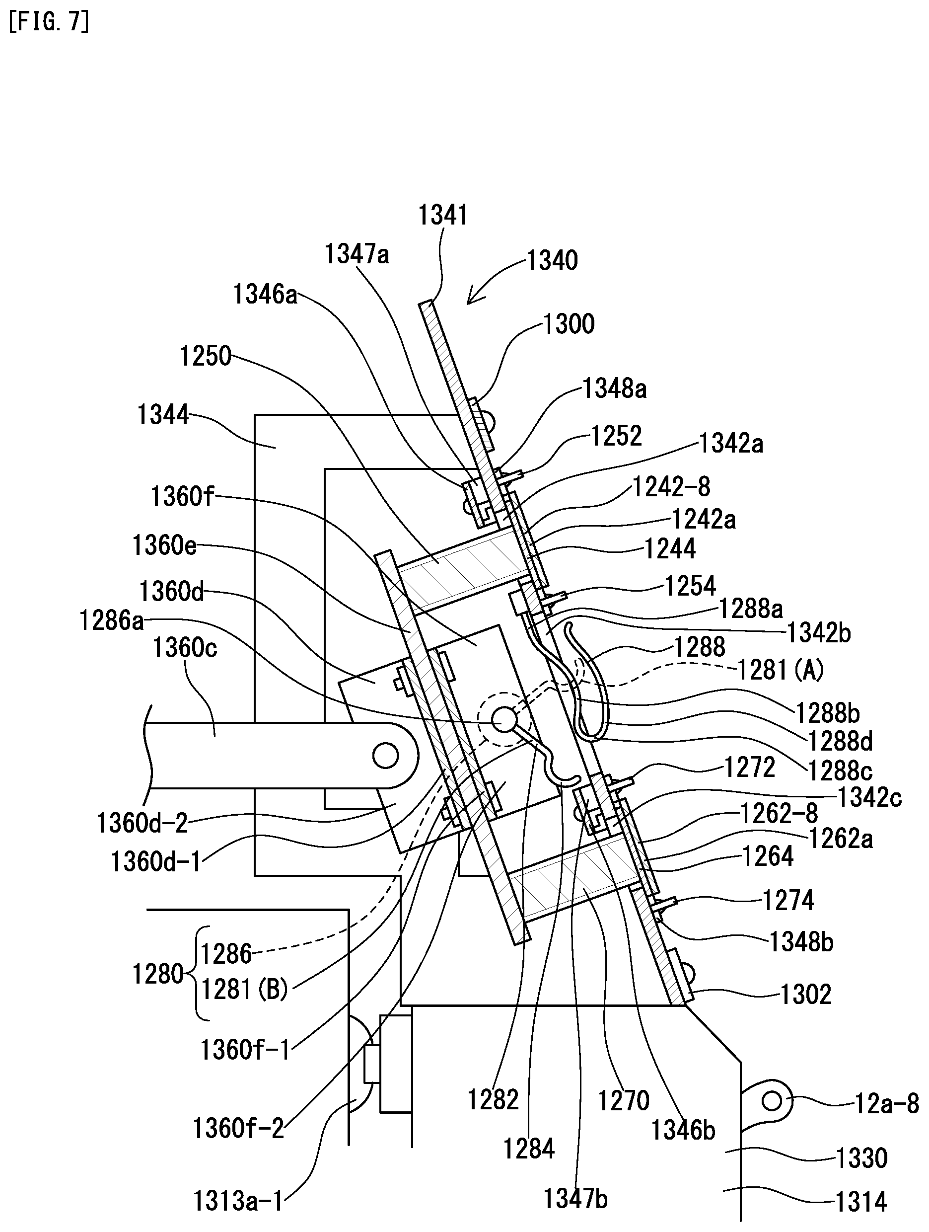 Patent US11781257 Figure 7 – Sewing machine