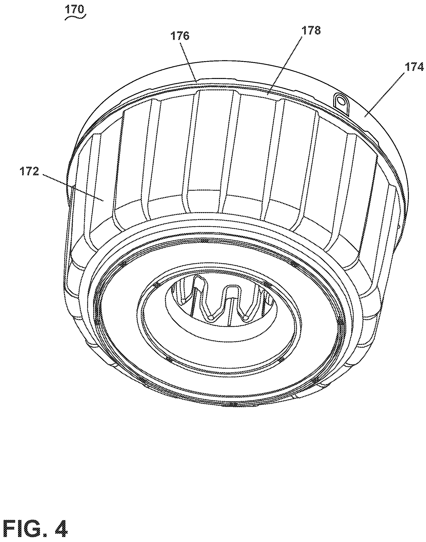 Patent US11781259 Figure 4 – Laundry treating appliance with removable basket