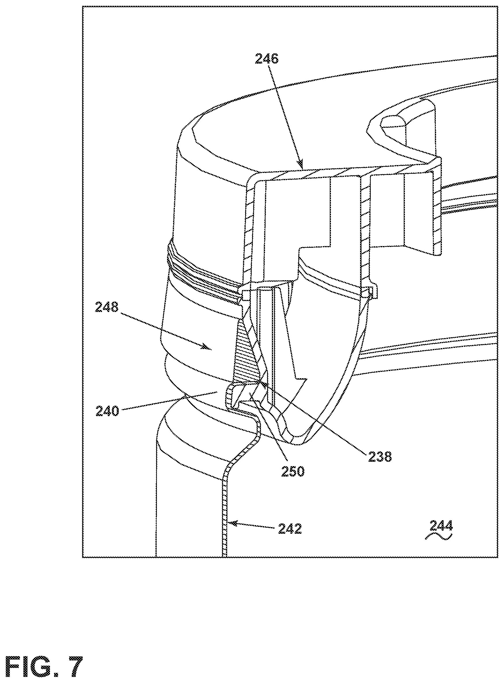 Patent US11781259 Figure 7 – Laundry treating appliance with removable basket