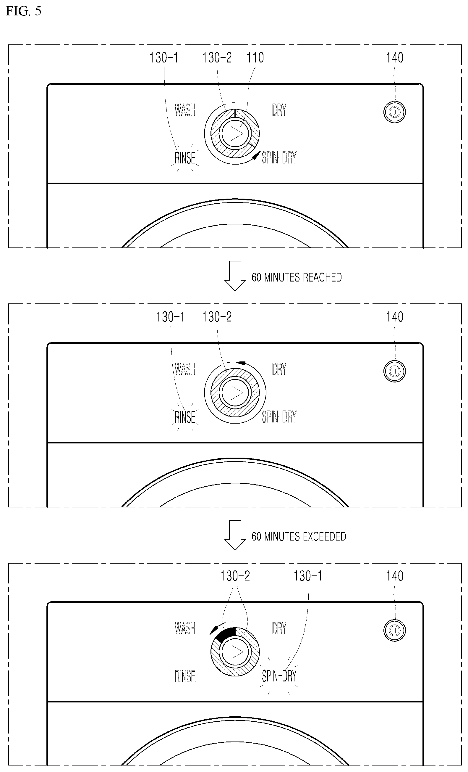 Patent US11781260 Figure 5 – Washing machine