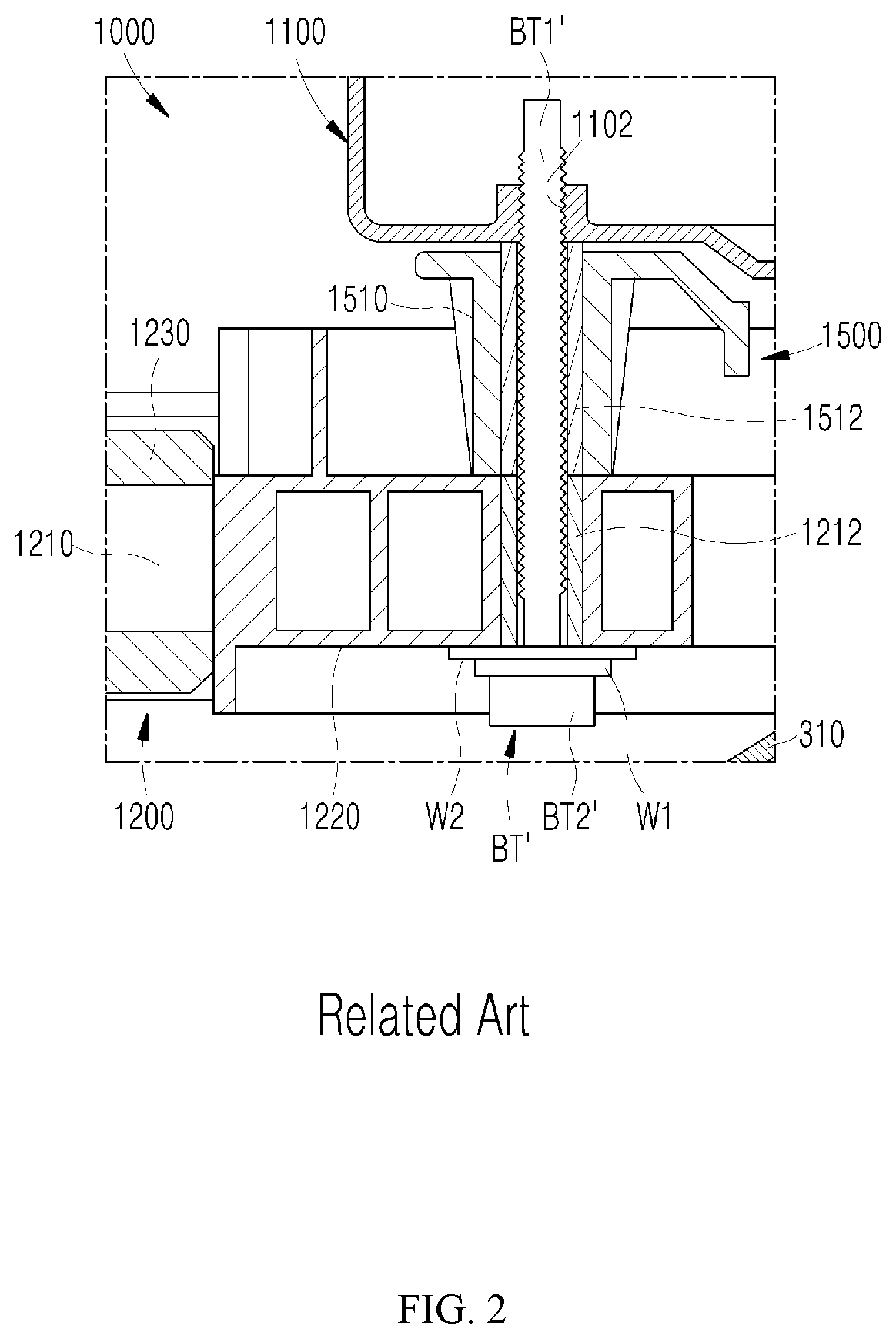 Patent US11781262 Figure 2 – Driving part assembly and top-loader washer thereof