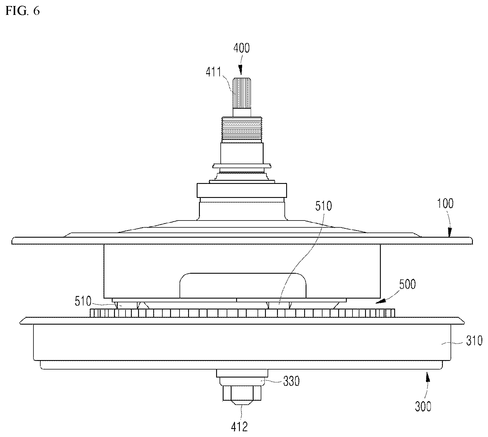 Patent US11781262 Figure 6 – Driving part assembly and top-loader washer thereof