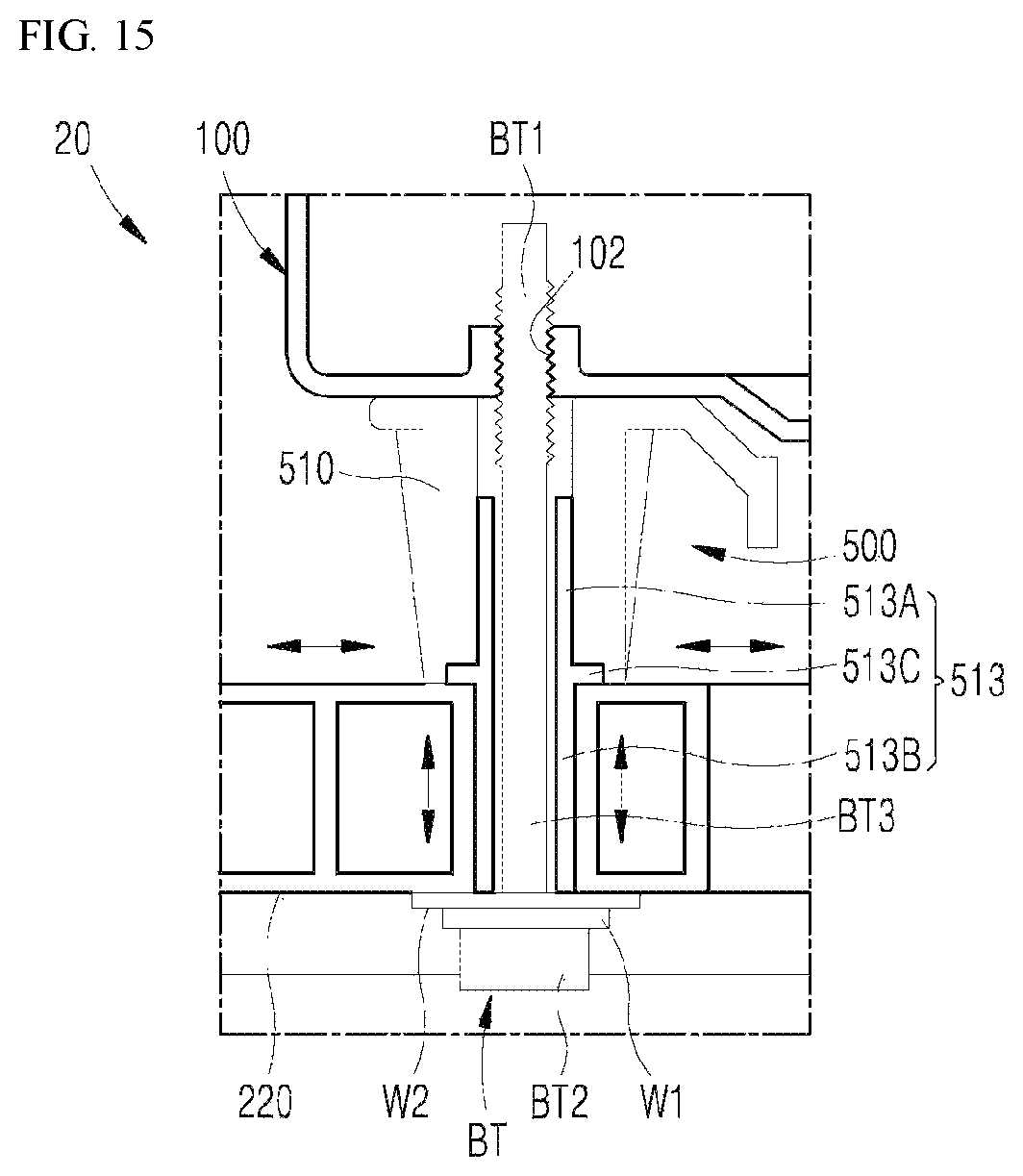 Patent US11781262 Figure 15 – Driving part assembly and top-loader washer thereof