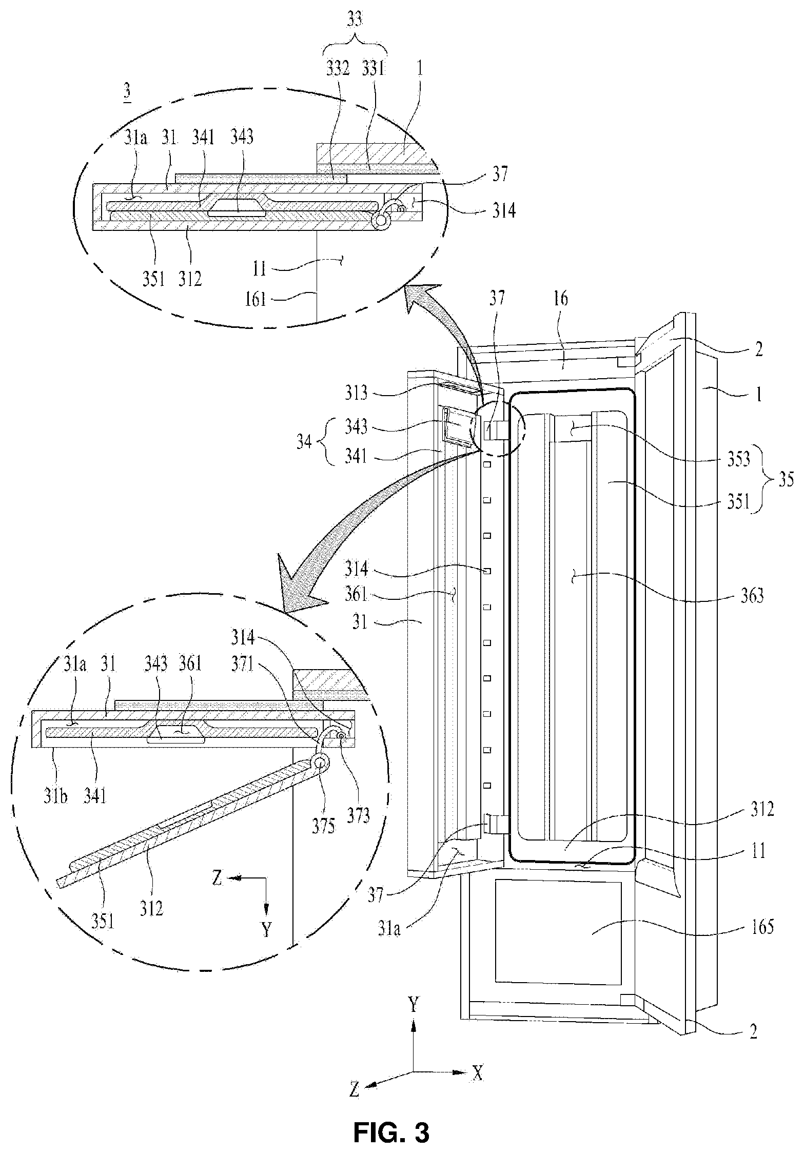 Patent US11781264 Figure 3 – Laundry treating apparatus