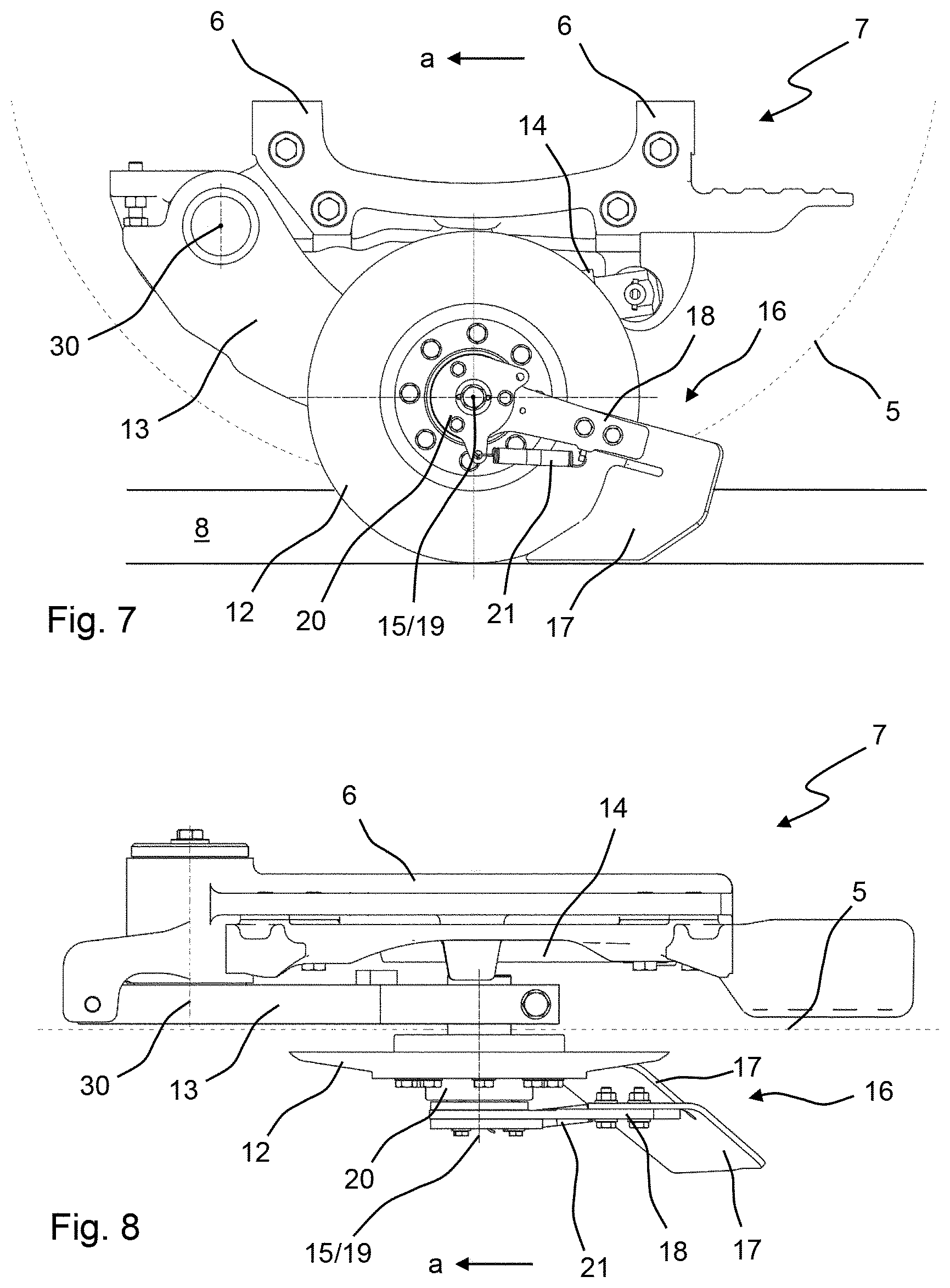 Patent US11781273 Figure 4 – Ground compaction apparatus for compacting a subsoil cover layer, asphalt roller, and method for operating a ground compaction apparatus