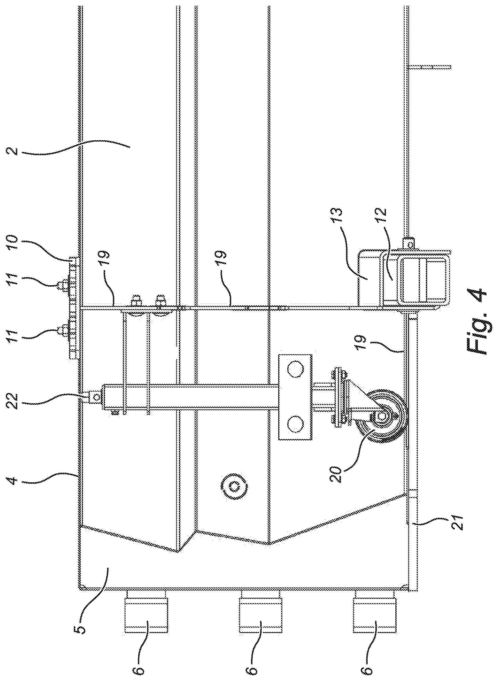 Patent US11781274 Figure 5 – Roadblock for temporary installation to block traffic and/or as a security precaution