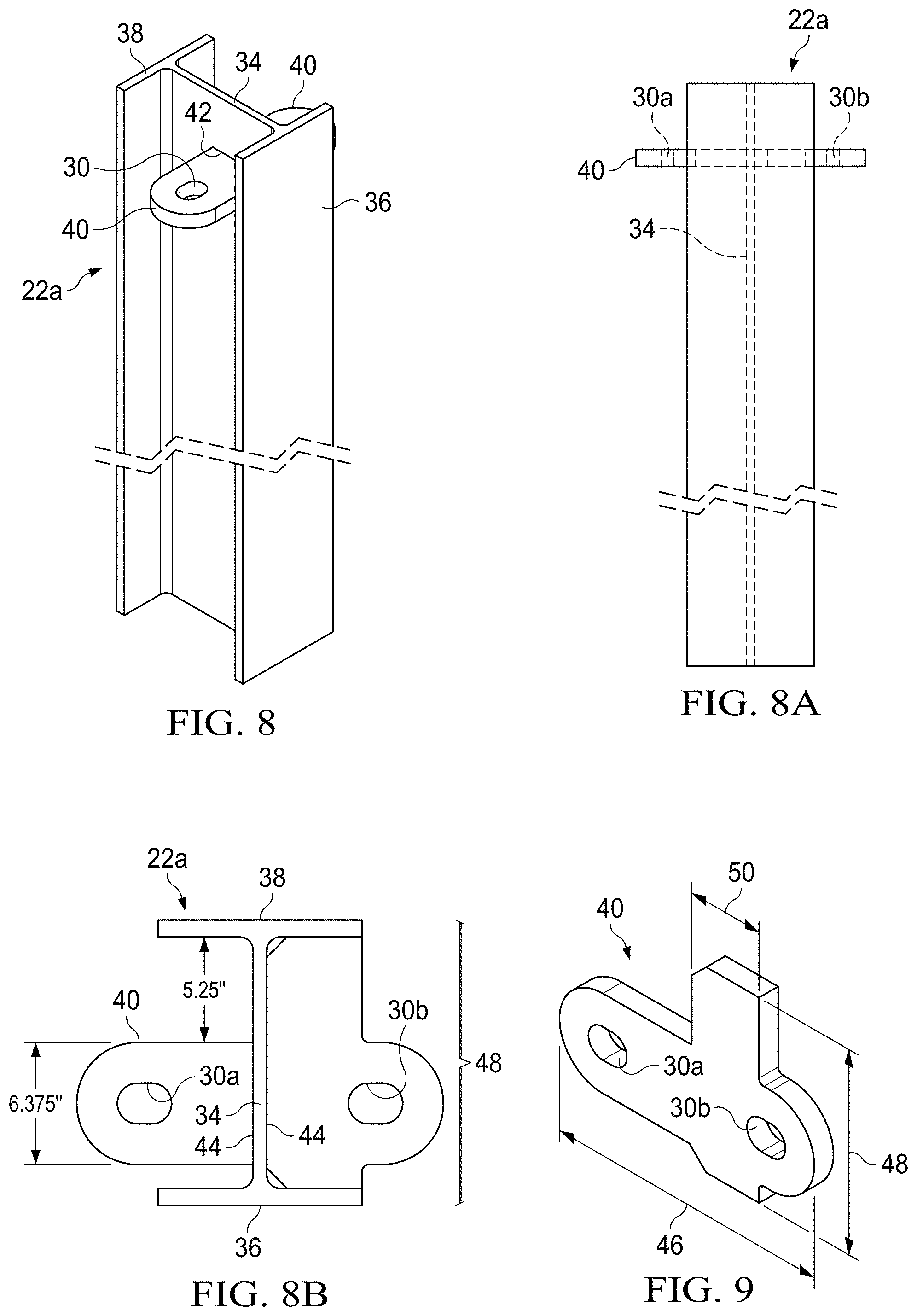 Patent US11781275 Figure 6 – Post and beam vehicle barrier