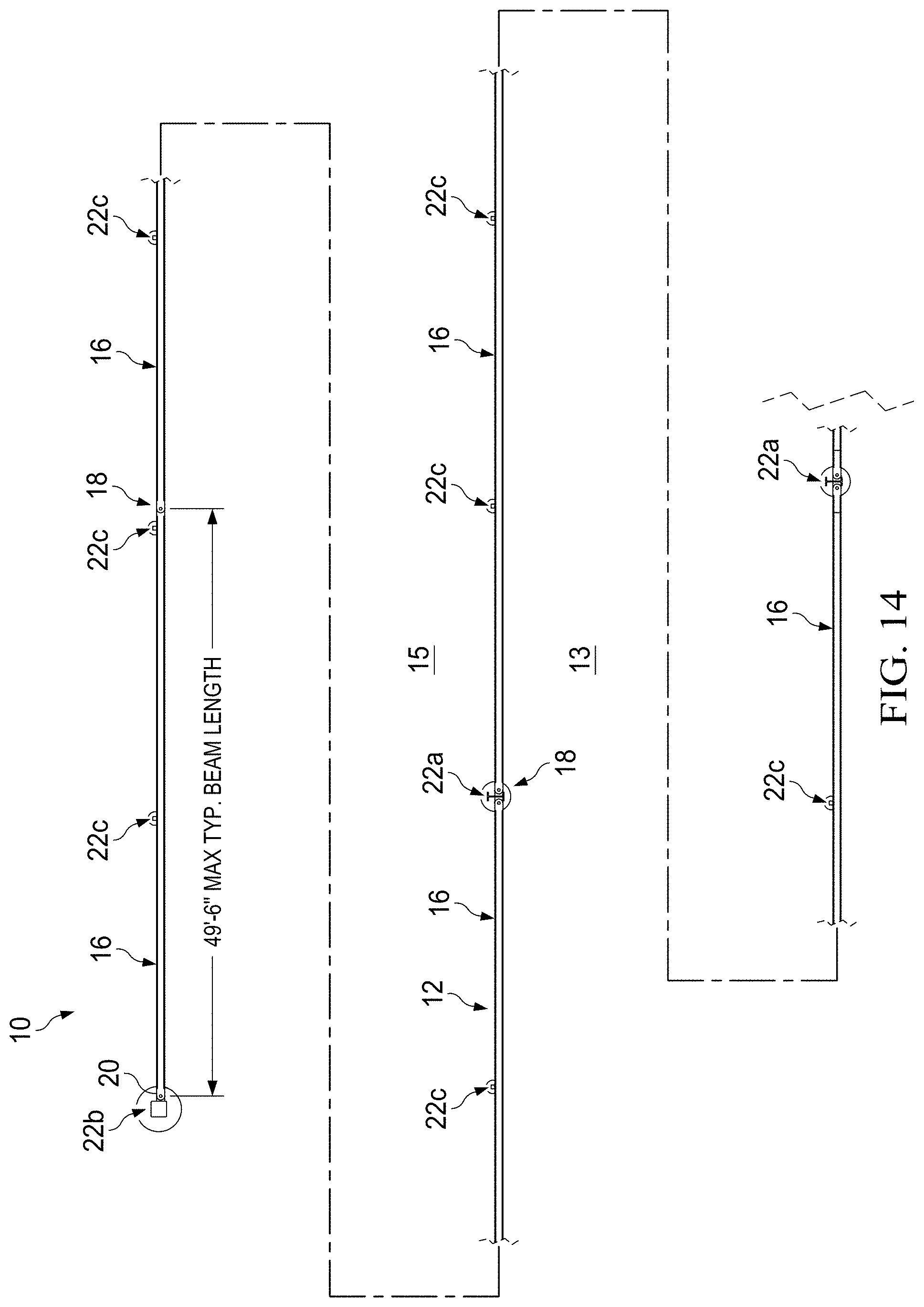 Patent US11781275 Figure 9 – Post and beam vehicle barrier
