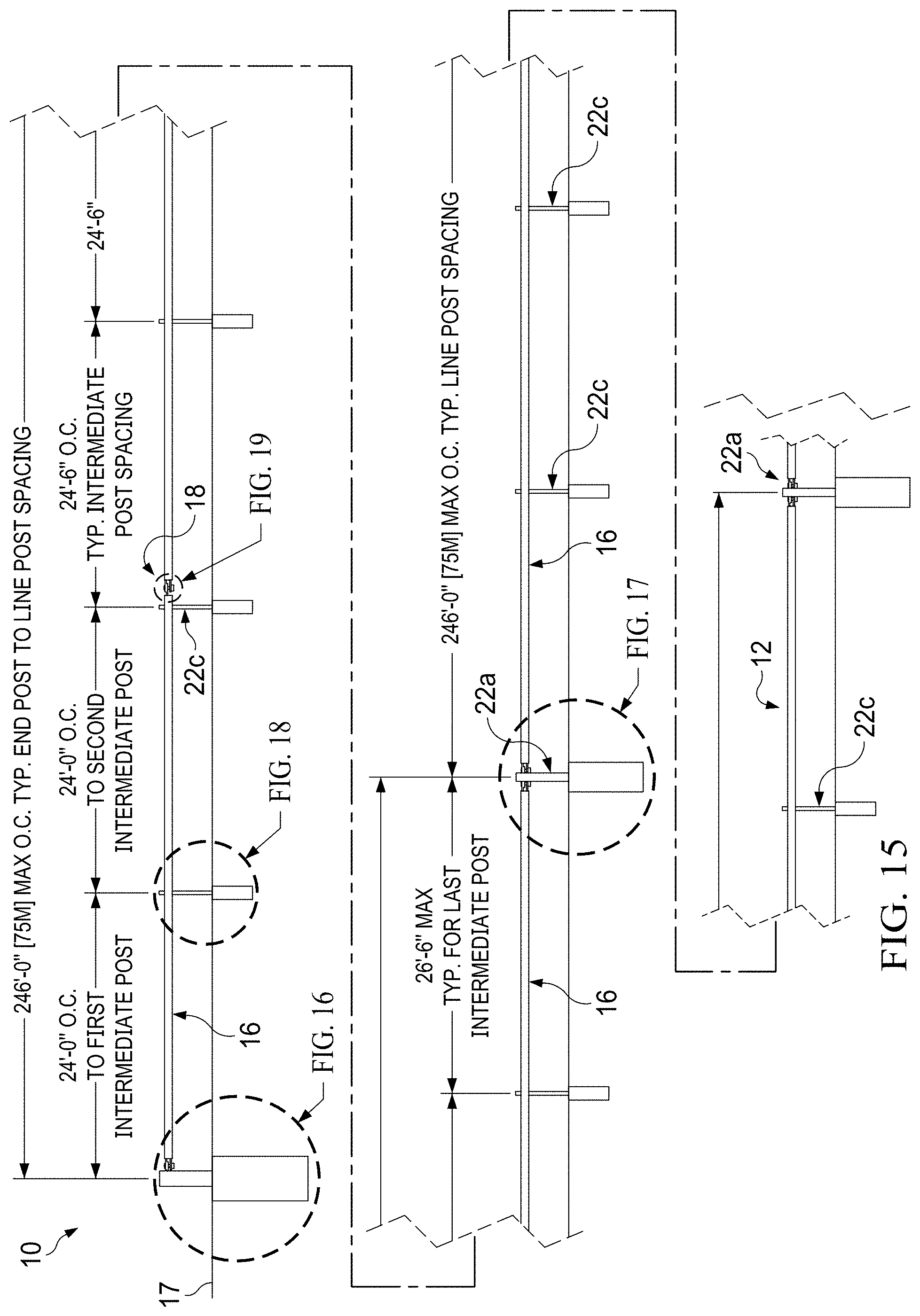 Patent US11781275 Figure 10 – Post and beam vehicle barrier
