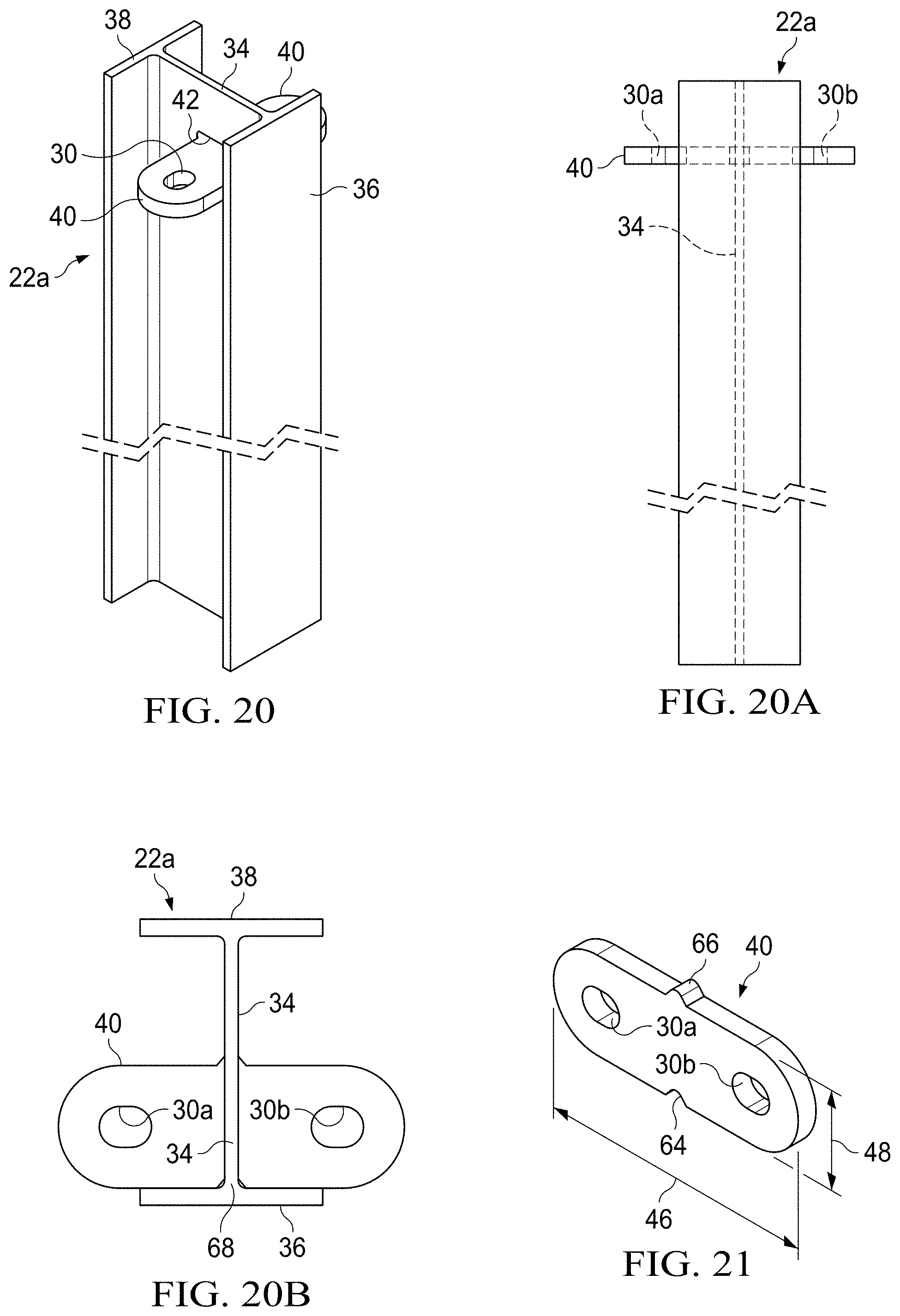 Patent US11781275 Figure 14 – Post and beam vehicle barrier