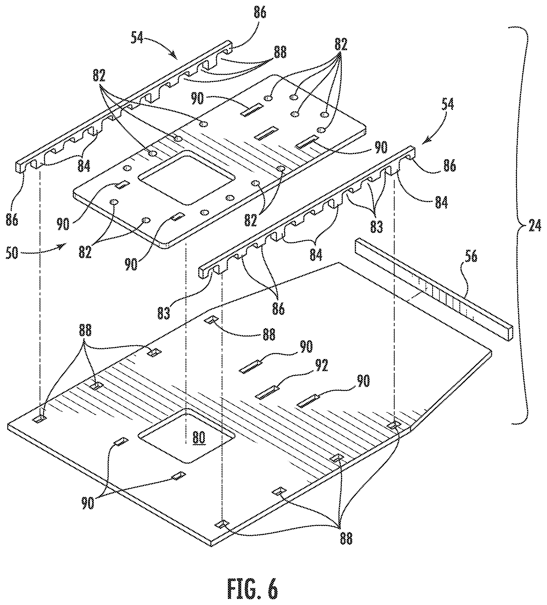 Patent US11781276 Figure 4 – Shallow-mount braced-post barrier