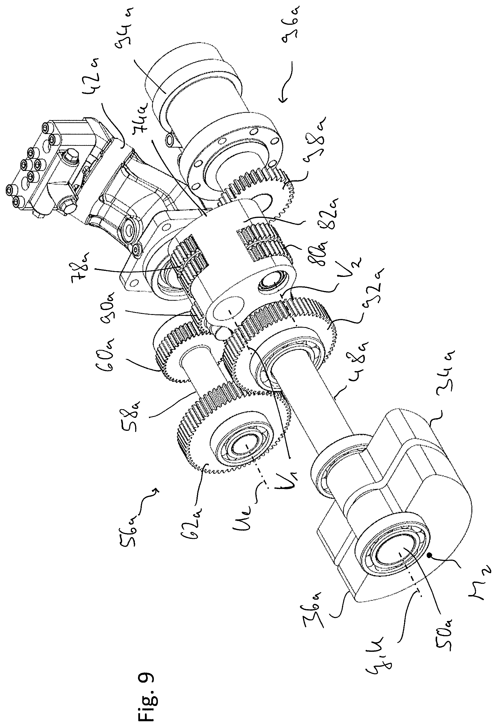 Patent US11781278 Figure 9 – Unbalance arrangement for a compactor roller of a soil compactor