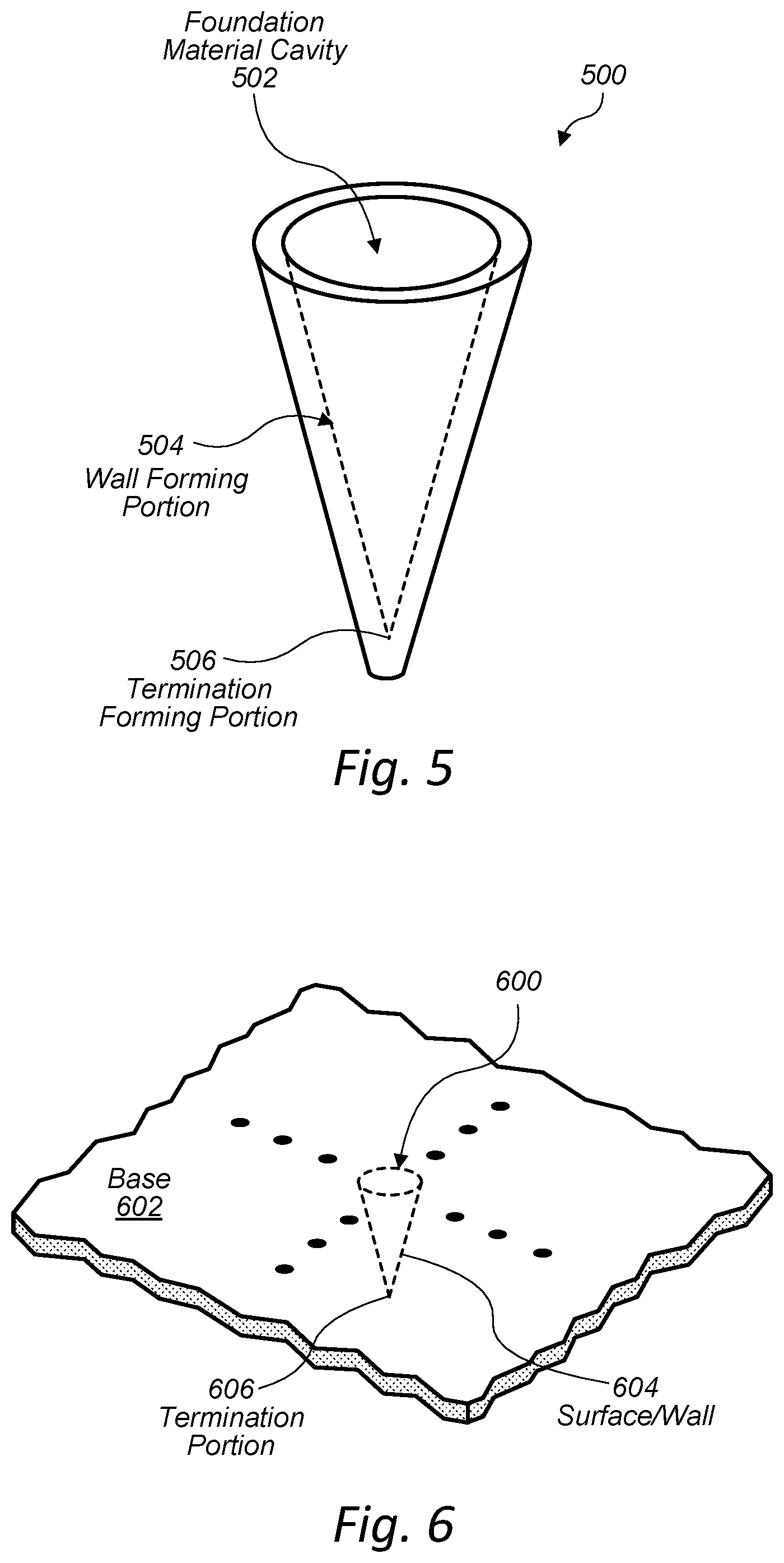 Patent US11781281 Figure 4 – Forms and subsurface structural elements that redirect soil forces
