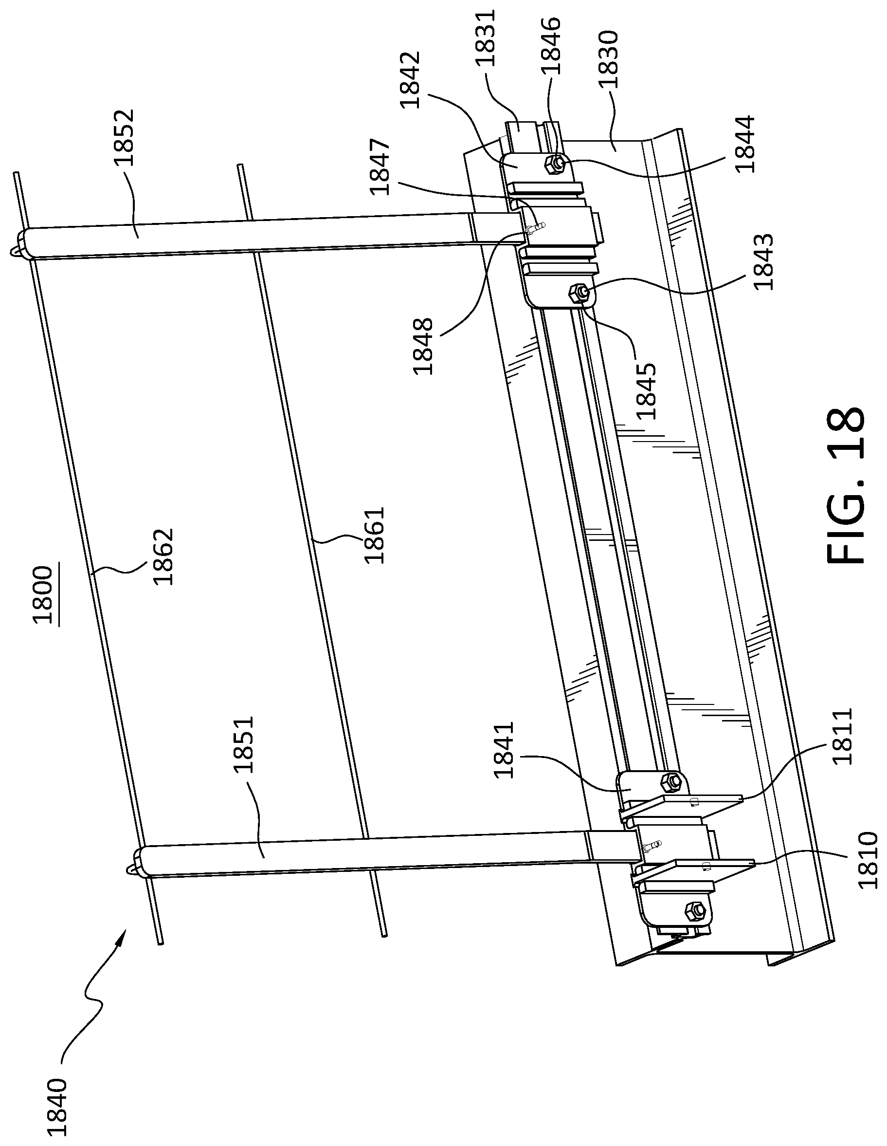 Patent US11781282 Figure 9 – Locking t-bolts, post sleeves, post sleeves with shear connections, and related systems and methods