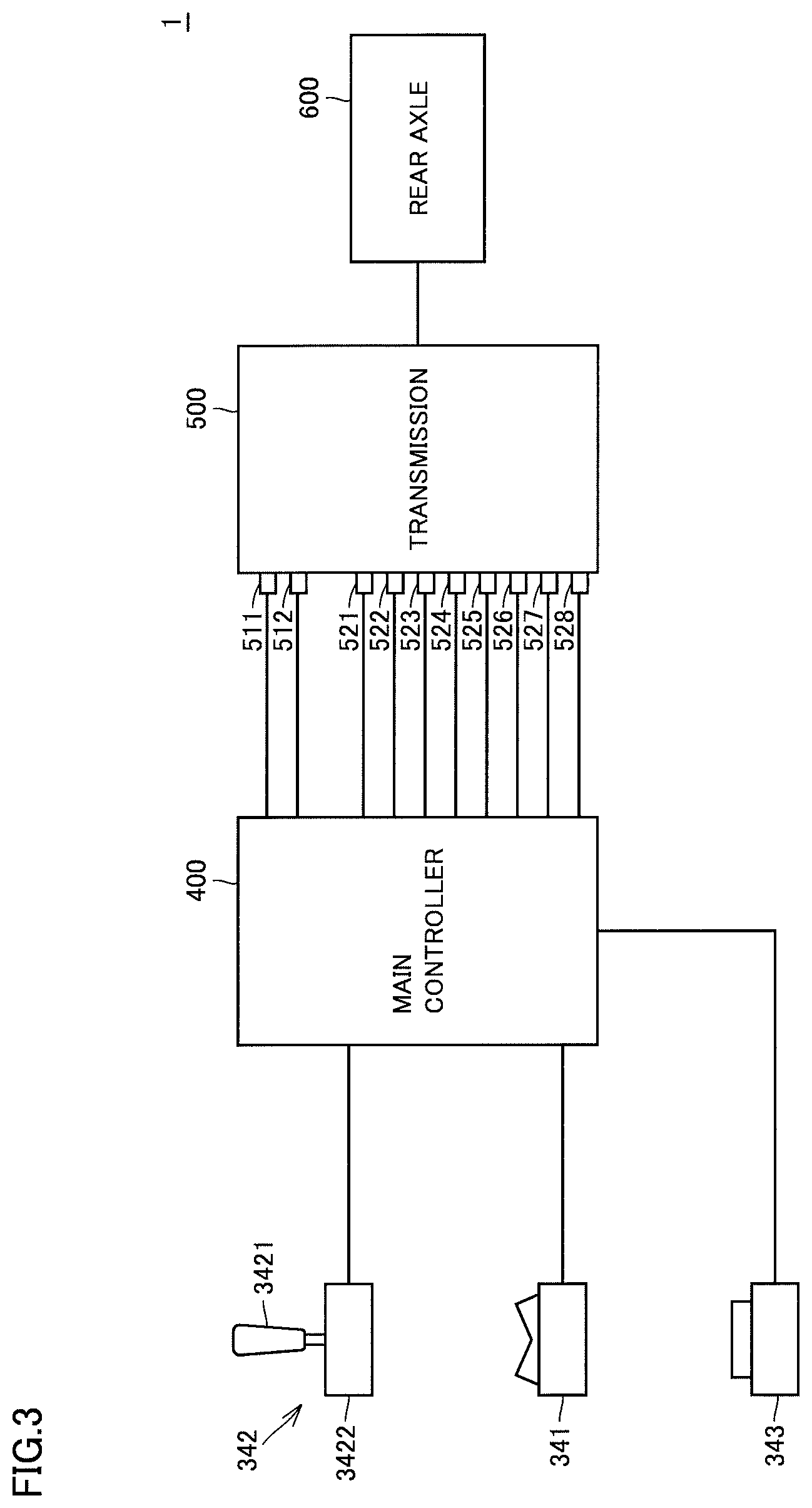 Patent US11781284 Figure 3 – Work vehicle and control method