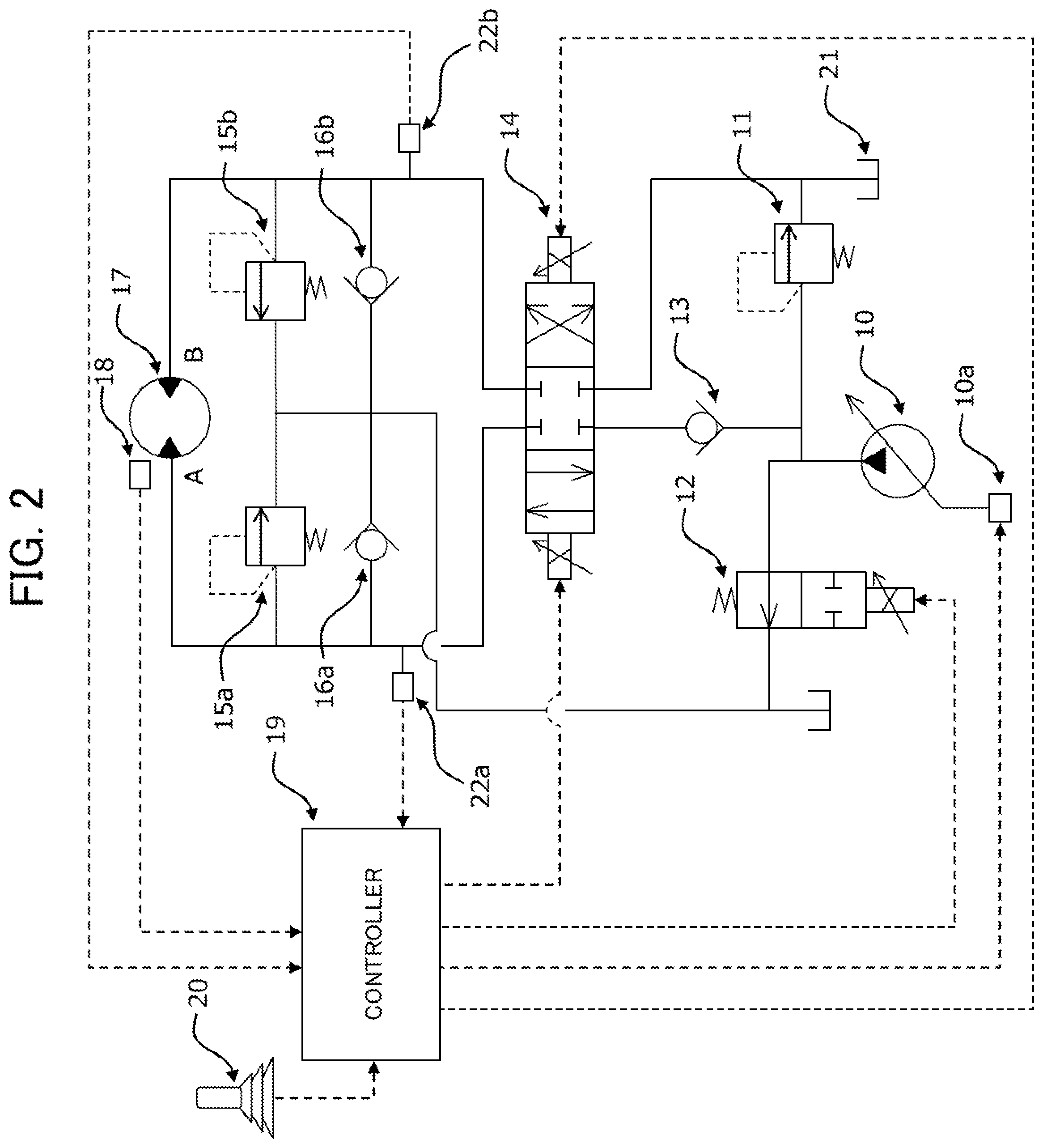 Patent US11781285 Figure 2 – Construction machine