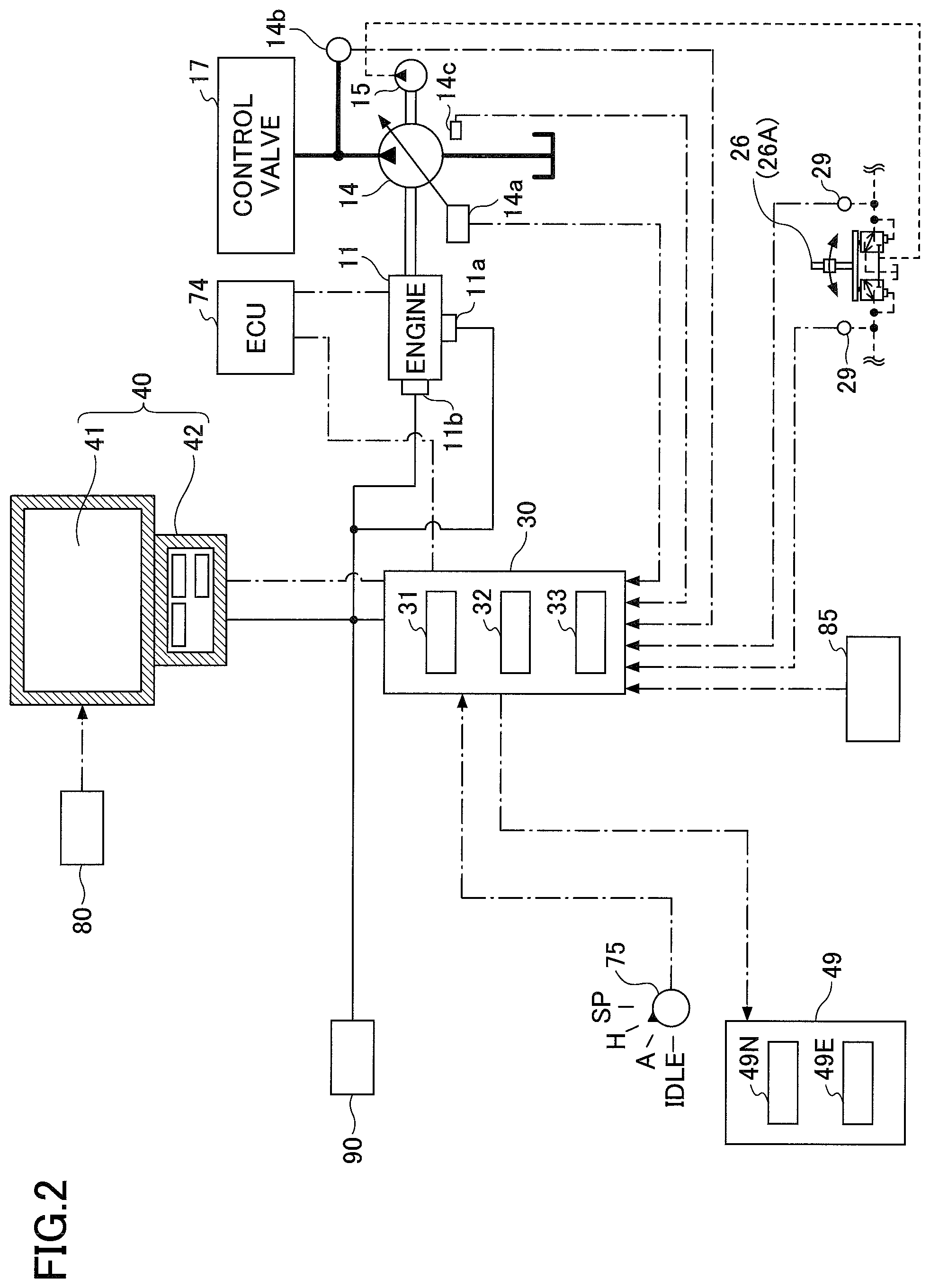 Patent US11781290 Figure 3 – Shovel and output device of shovel