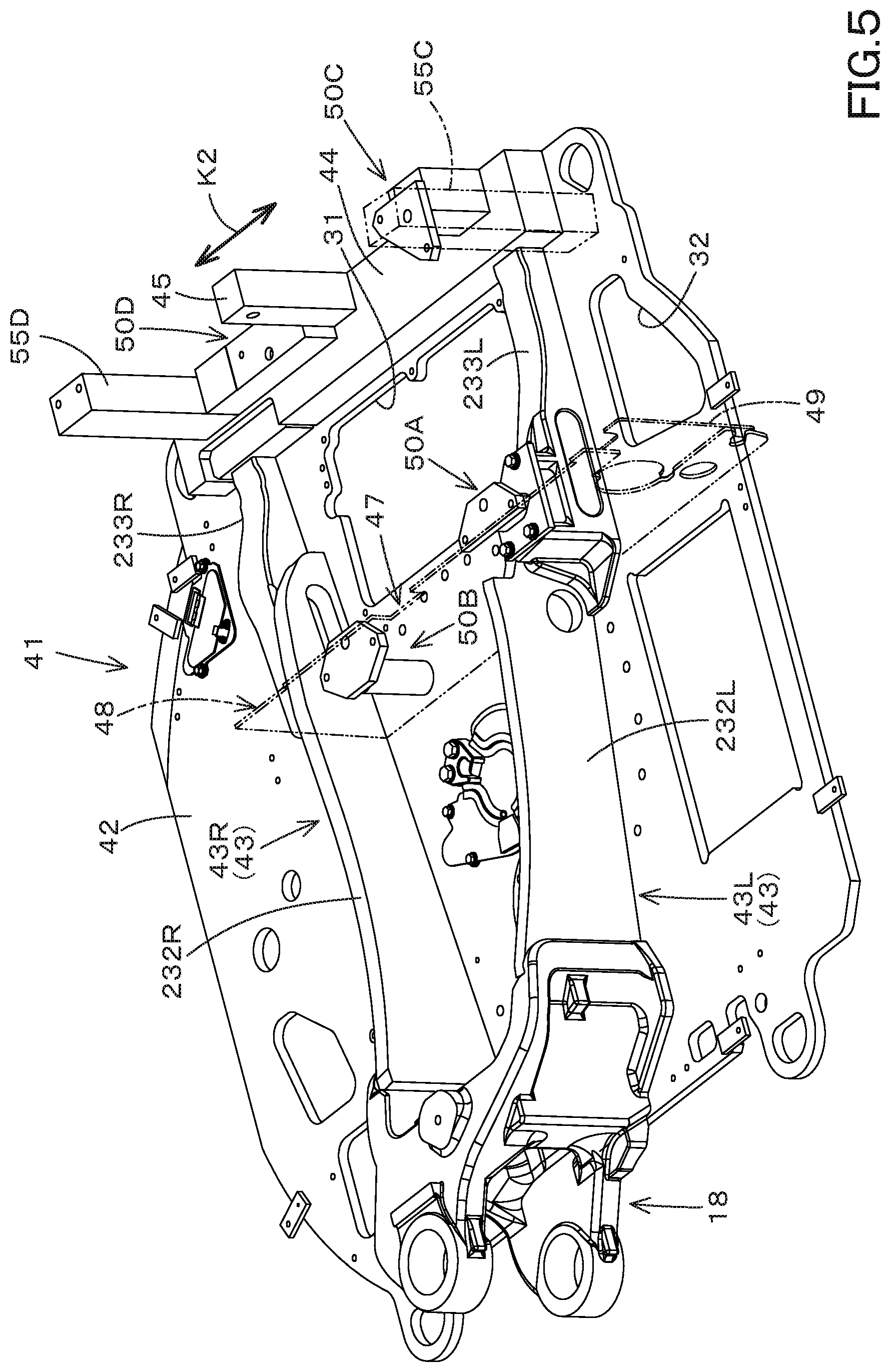 Patent US11781291 Figure 5 – Working machine and manufacturing method of the same