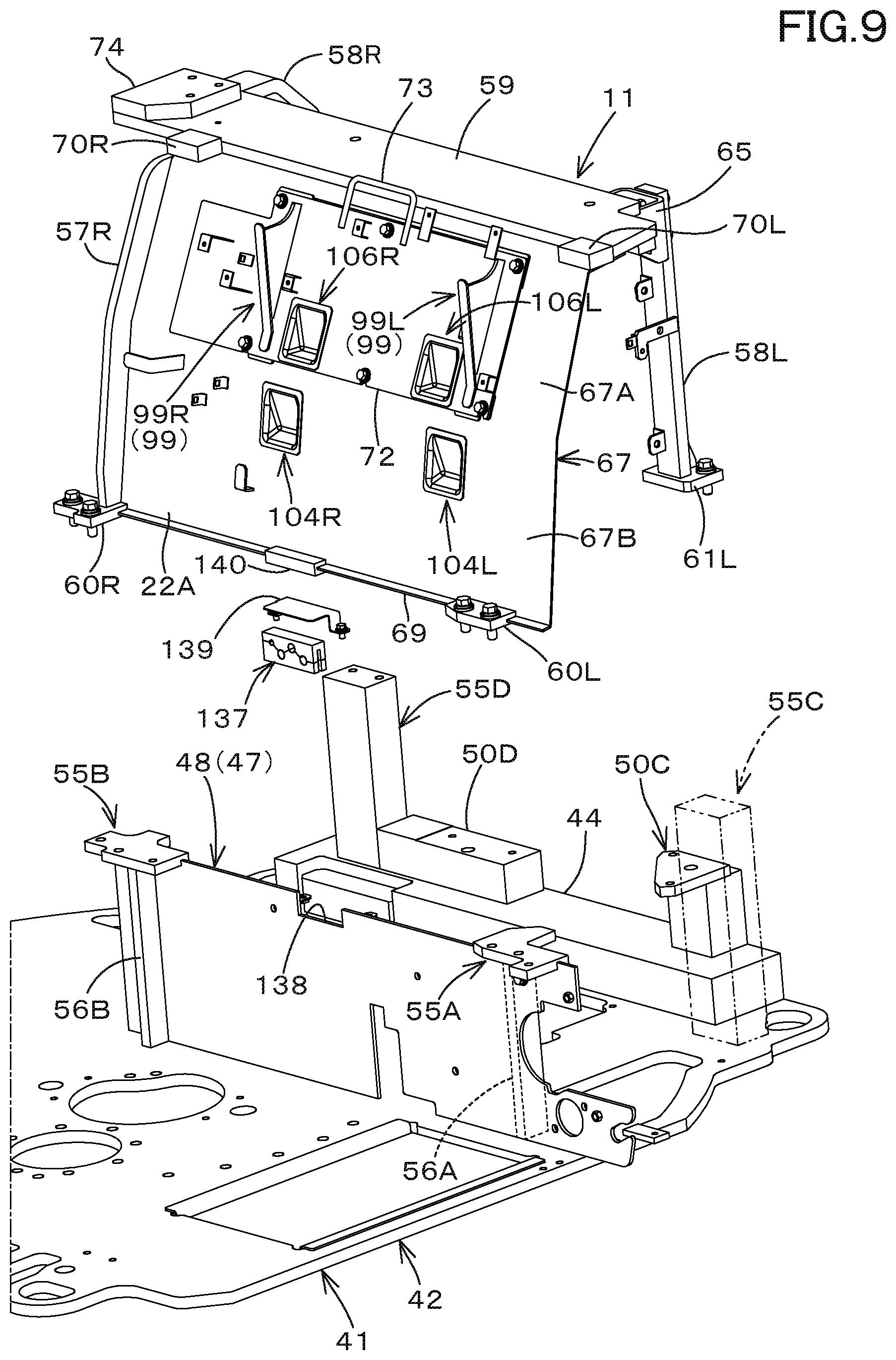 Patent US11781291 Figure 9 – Working machine and manufacturing method of the same