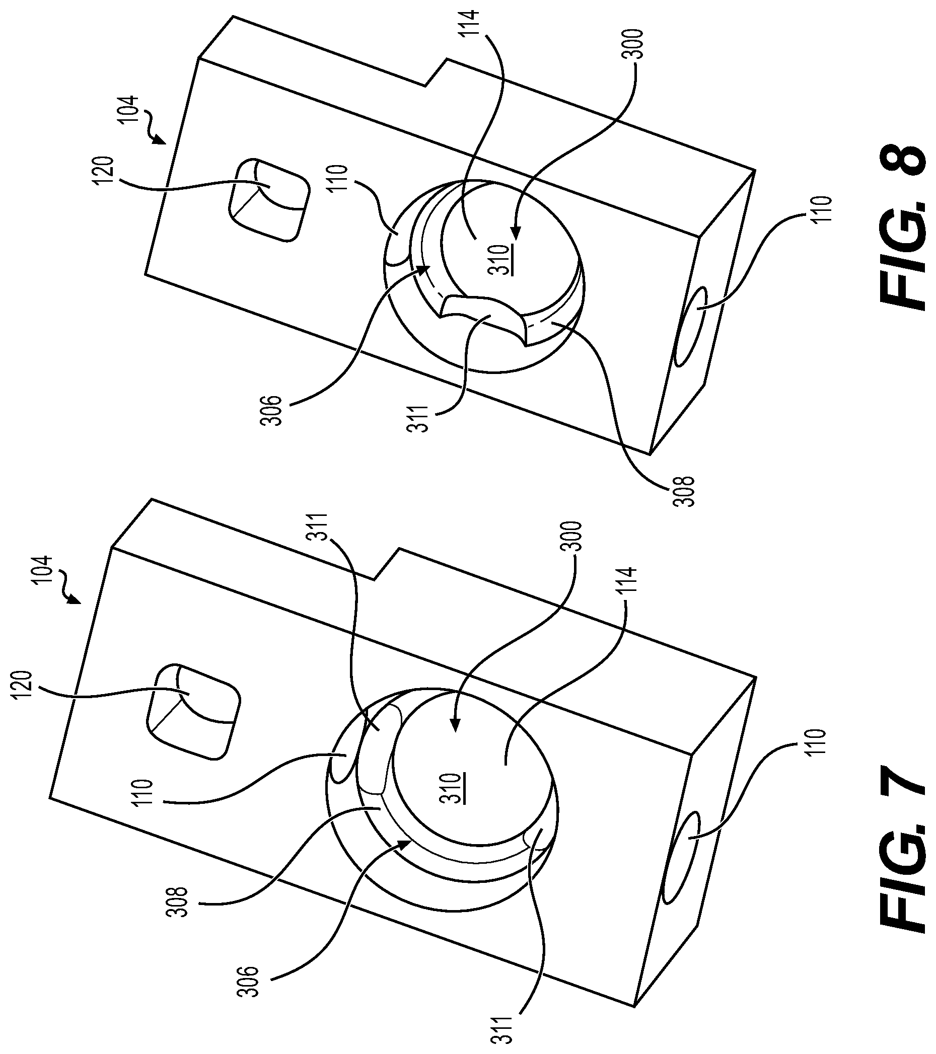 Patent US11781293 Figure 5 – Retention system for motor grader bits