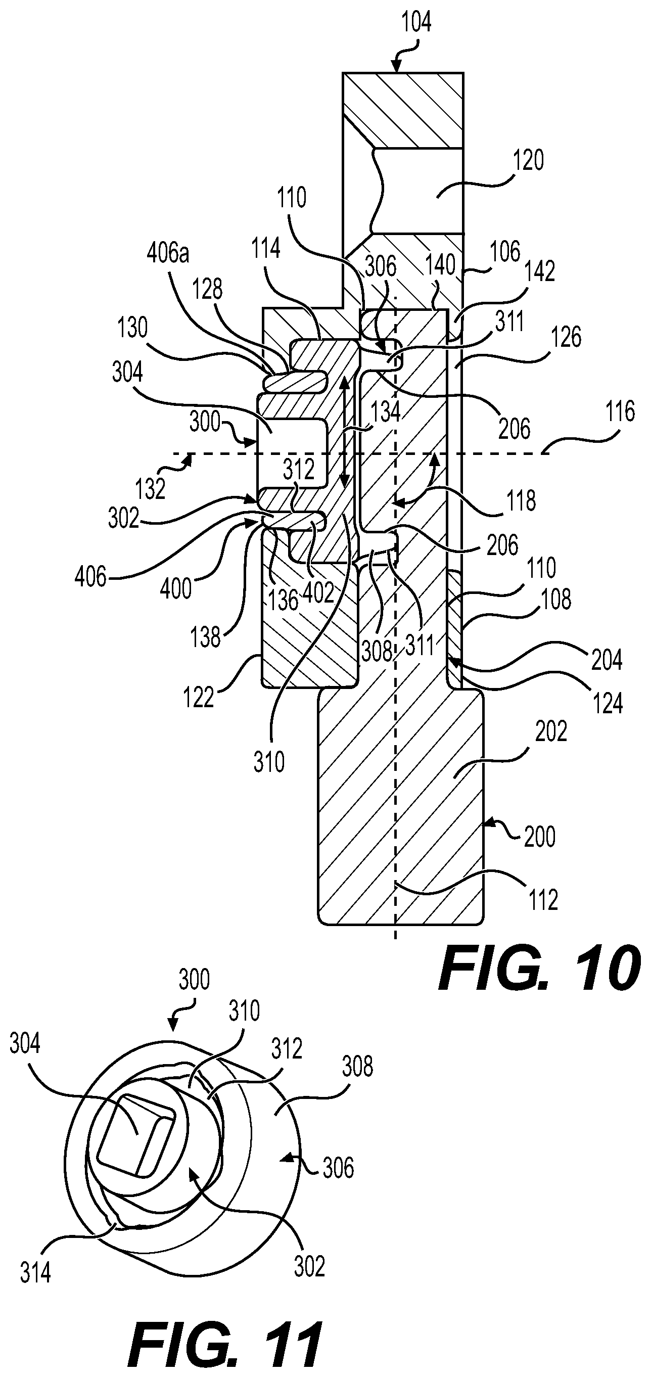 Patent US11781293 Figure 7 – Retention system for motor grader bits