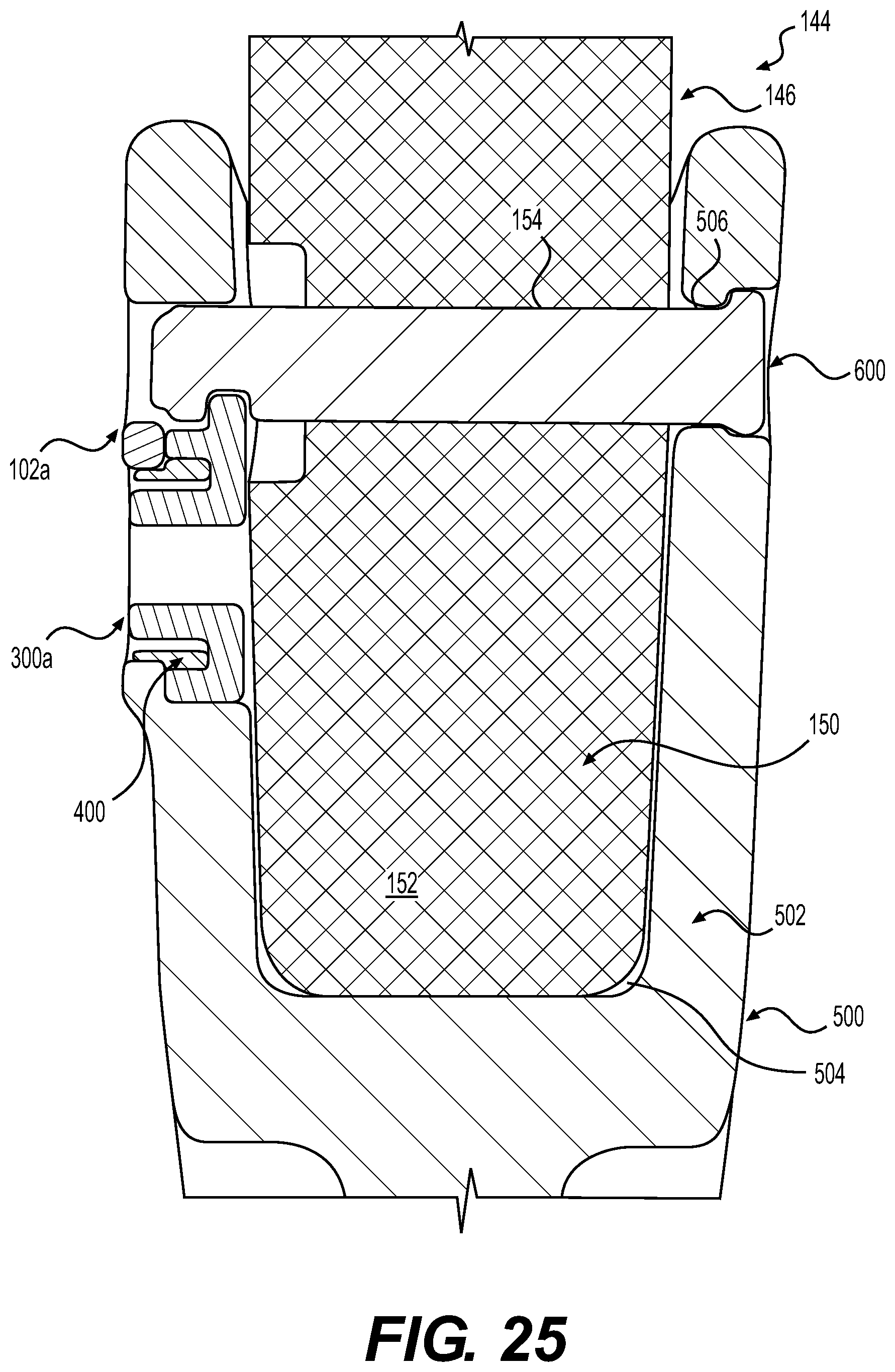 Patent US11781293 Figure 14 – Retention system for motor grader bits