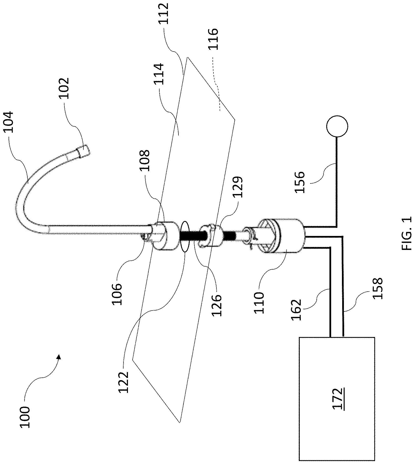Patent US11781297 Figure 1 – Multi-line faucet with undercounter valve assembly
