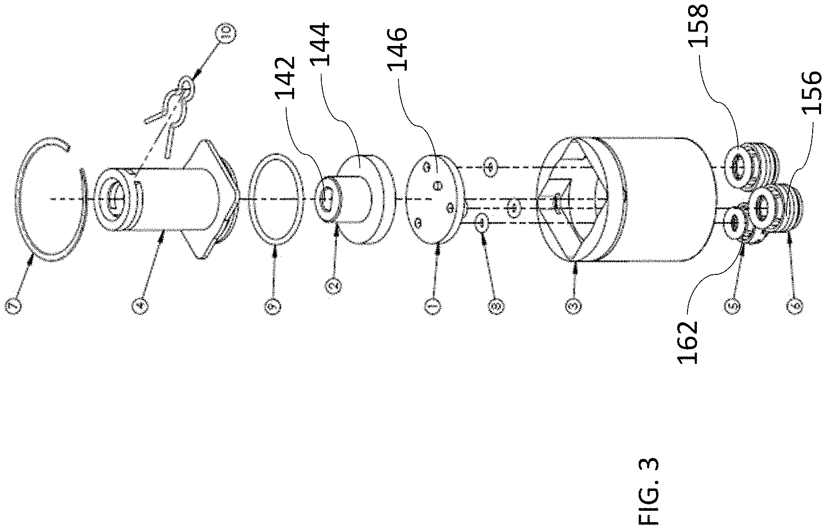 Patent US11781297 Figure 3 – Multi-line faucet with undercounter valve assembly