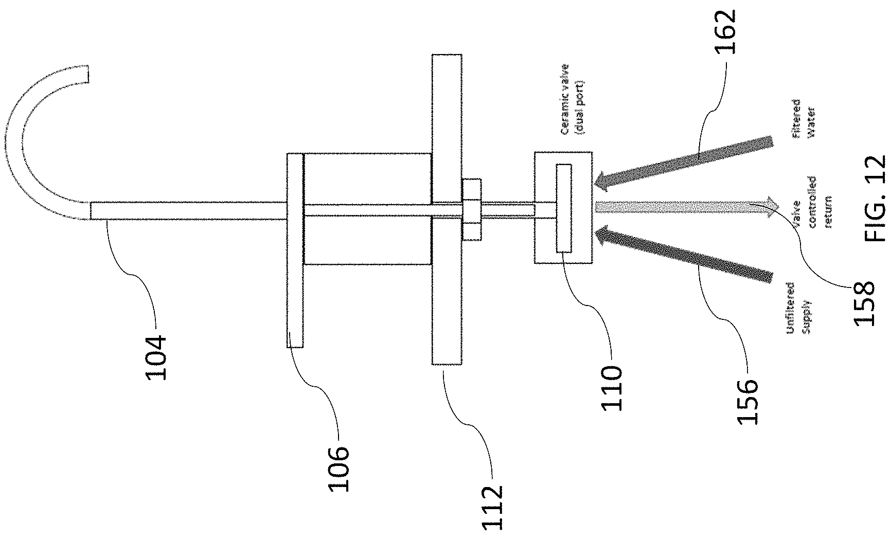 Patent US11781297 Figure 9 – Multi-line faucet with undercounter valve assembly