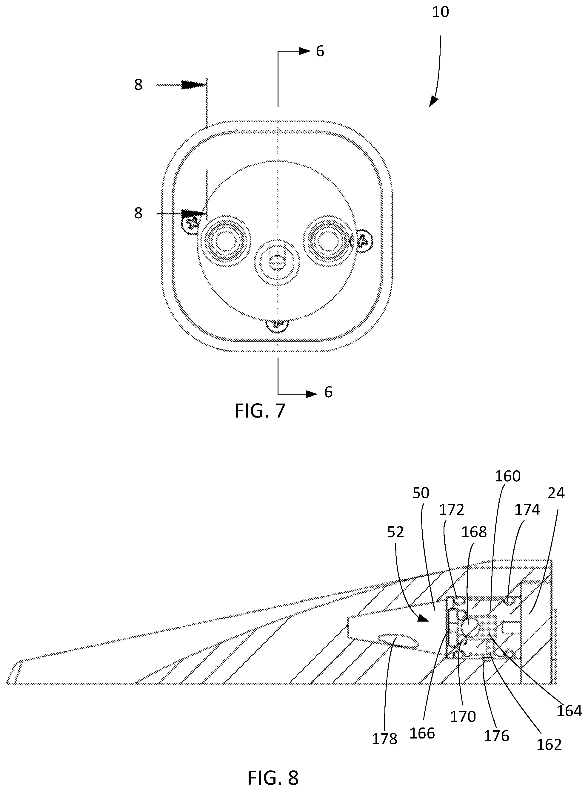 Patent US11781299 Figure 6 – Touchless faucet