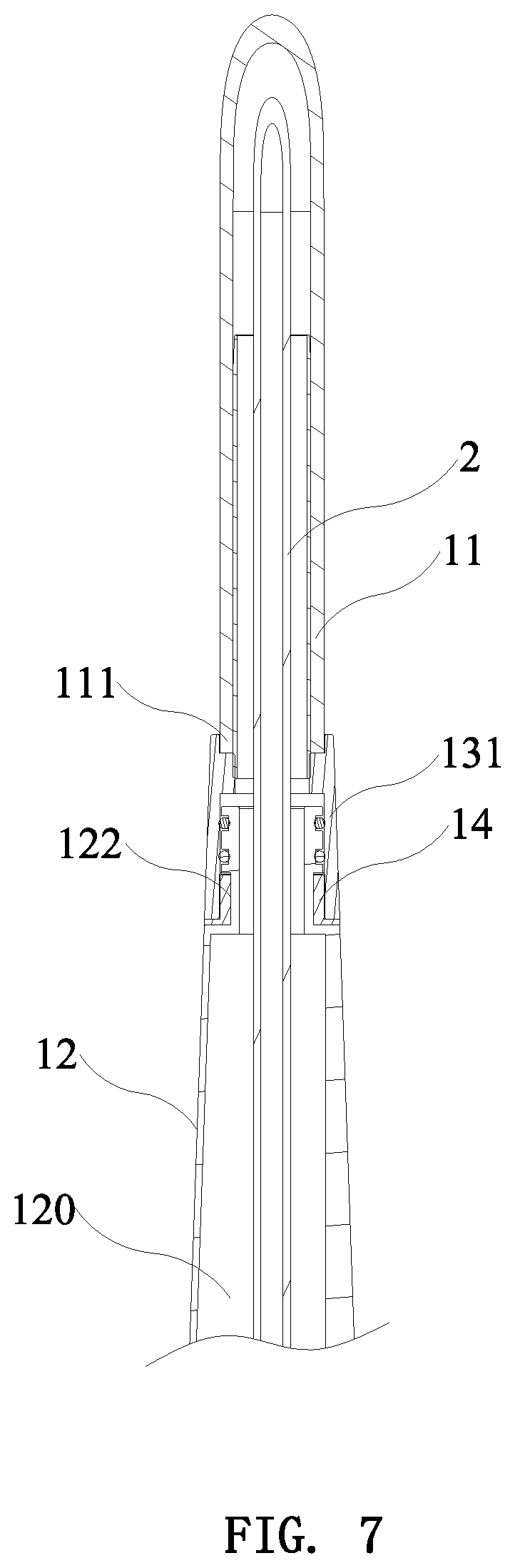 Patent US11781300 Figure 7 – Electronic pull-out faucet