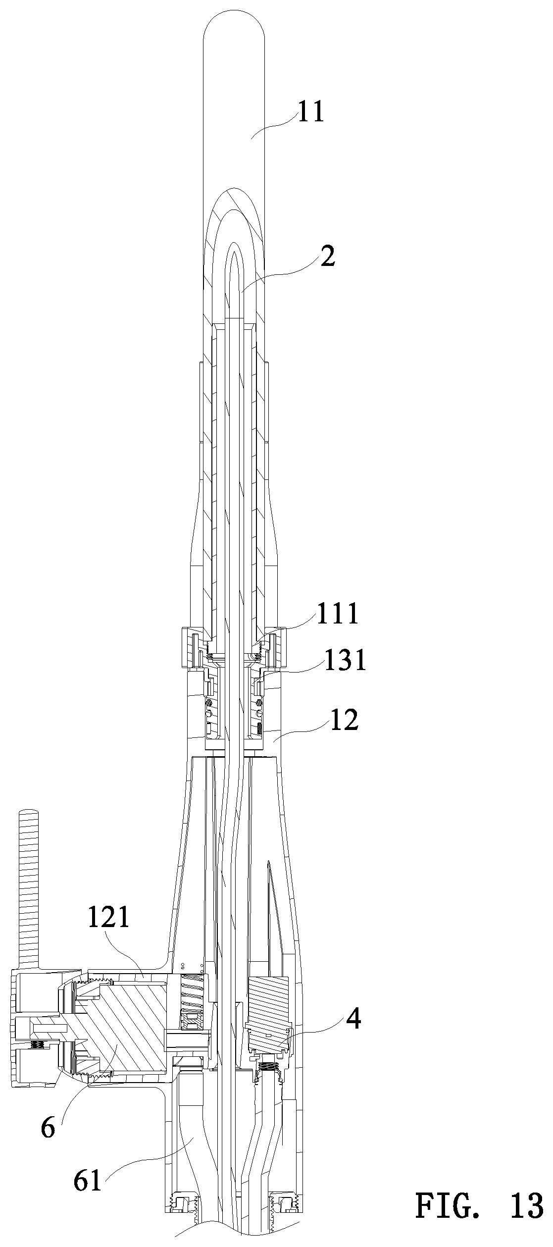 Patent US11781300 Figure 13 – Electronic pull-out faucet