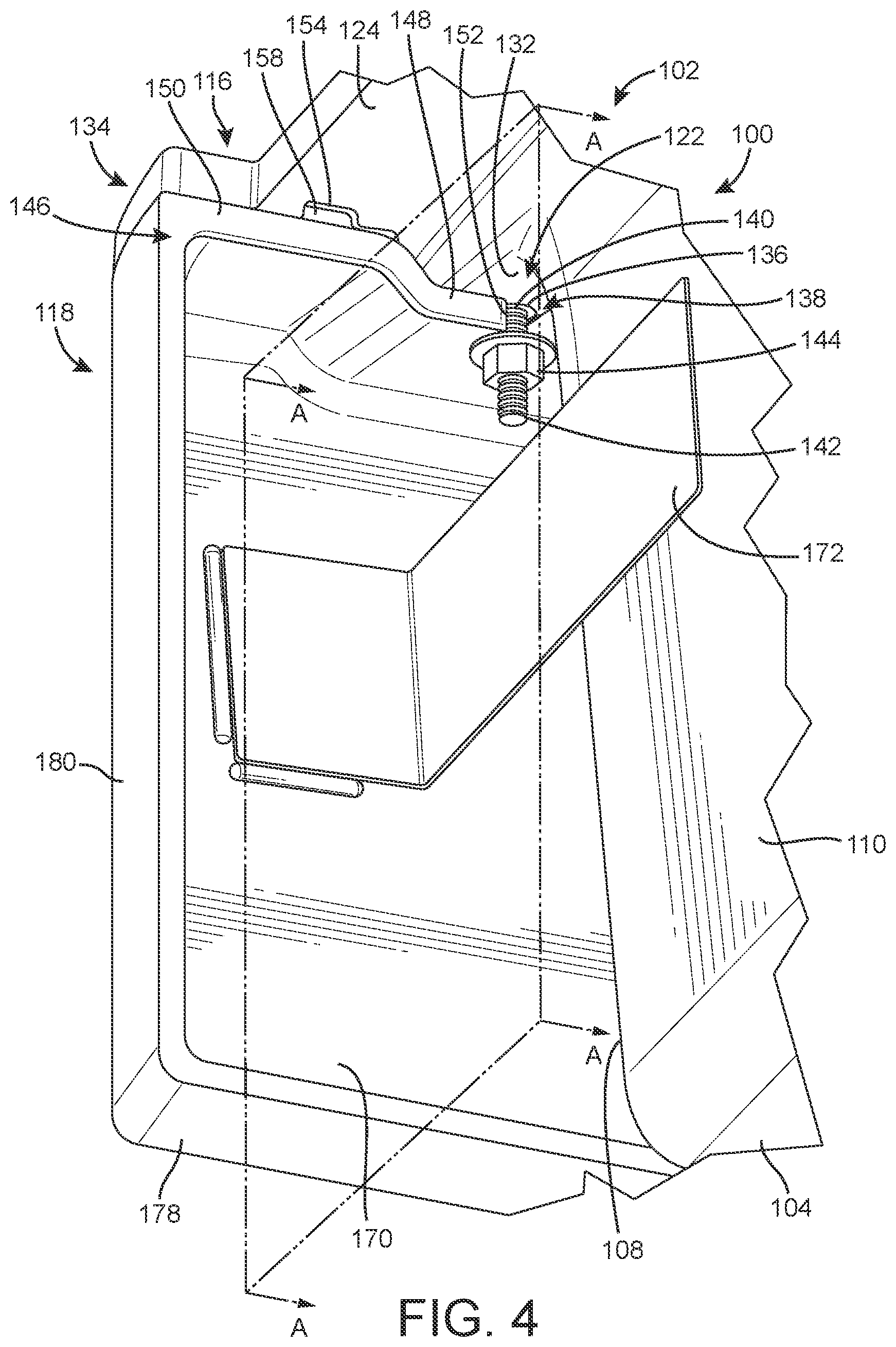 Patent US11781302 Figure 4 – Sink having removable apron and accessory systems